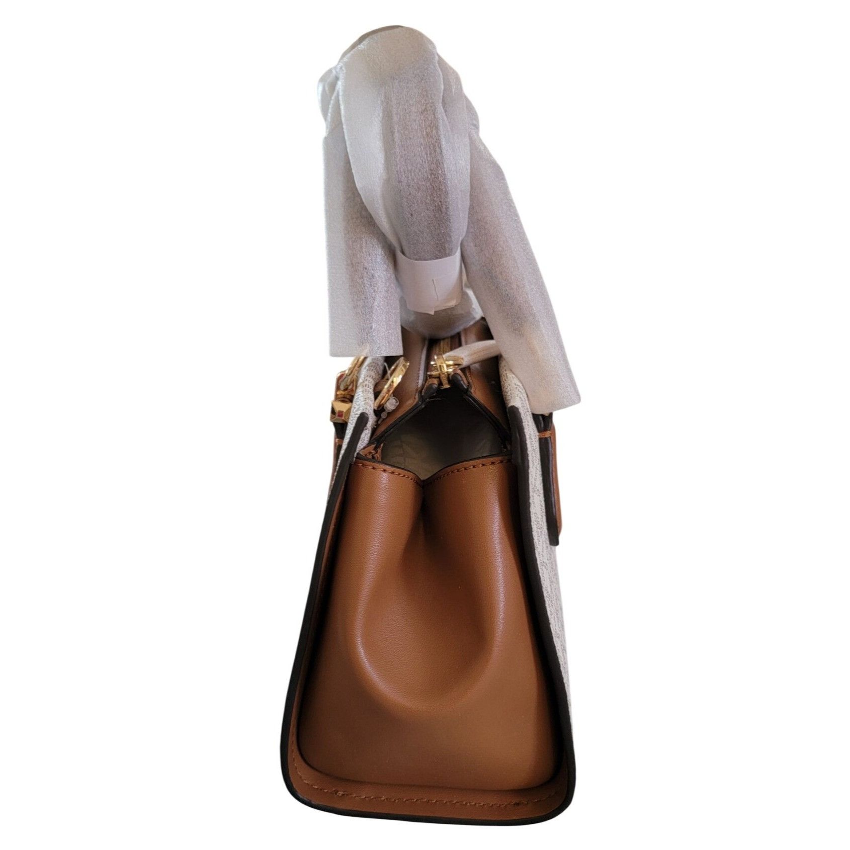 Michael Kors Michael Kors Marilyn Small Crossbody Bag Vanilla Acorn Size ONE SIZE - 5 Thumbnail