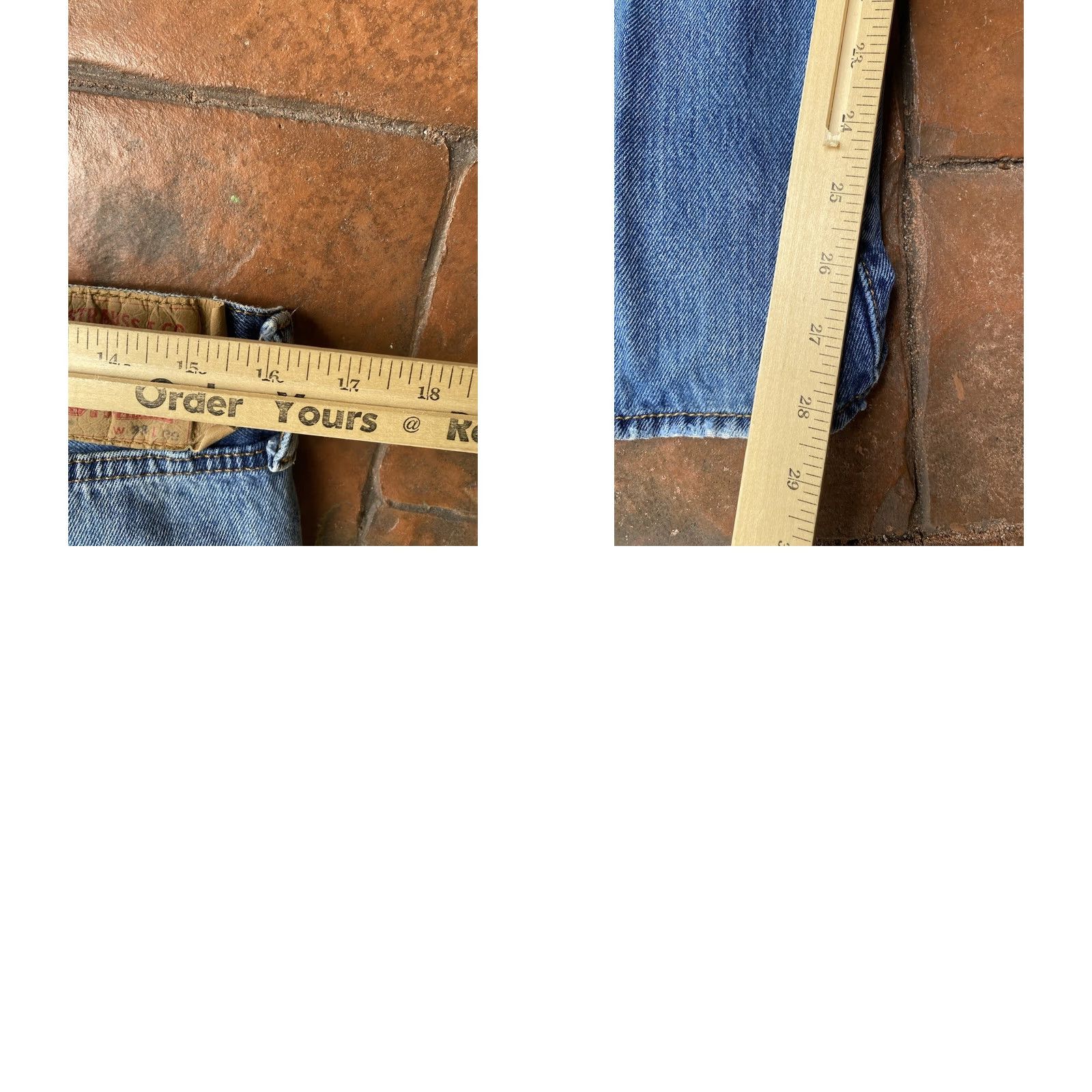 Levi's VINTAGE Levi's 501 Jeans Men 33x30 Blue Button Fly Straight Denim Mid Rise Regular Fit Size US 33 - 10 Thumbnail