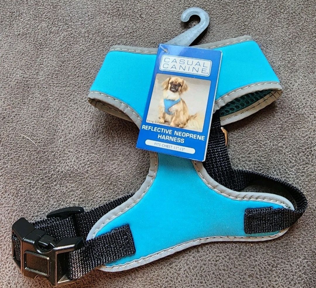 Other NWT Blue Casual Canine Reflective Neoprene Harness XS Size ONE SIZE - 1 Thumbnail
