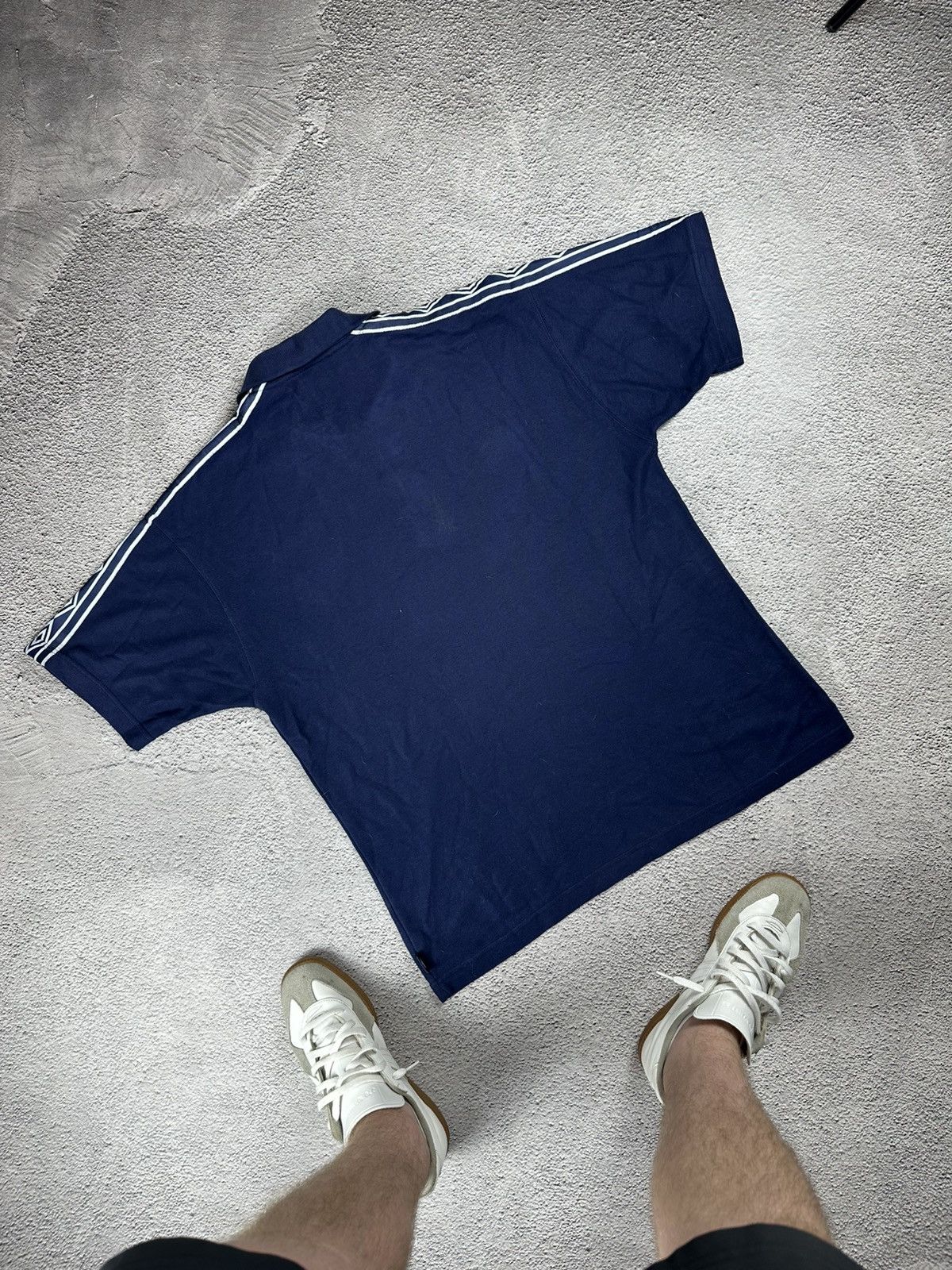 Umbro × Vintage Vintage Umbro England Three Lions Polo Shirt Navy Size US XL / EU 56 / 4 - 8 Thumbnail