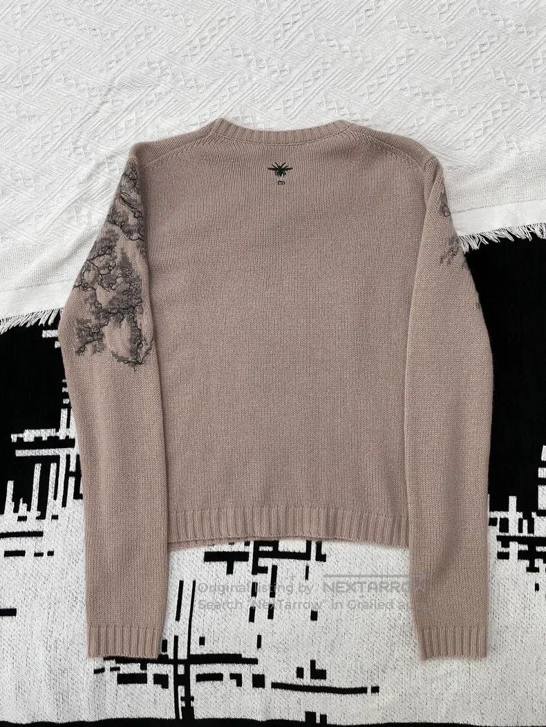 Dior Dior Cashmere embroidered sweater Size XS / US 0-2 / IT 36-38 - 3 Thumbnail
