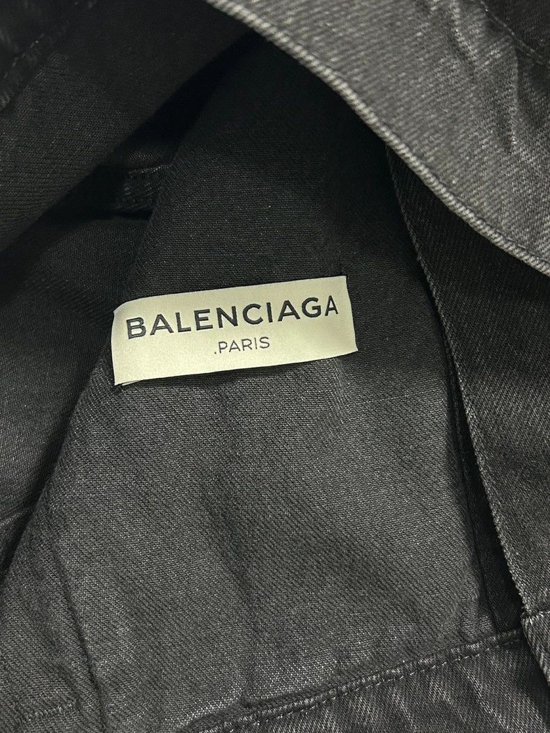 Balenciaga size 36 Black denim jacket -DMC-2508