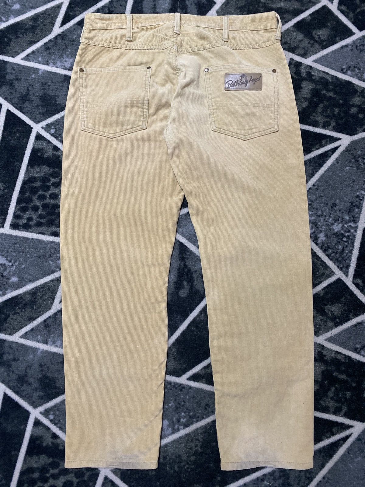 Bape Vintage Bathing Ape Corduroy Double Knee Pants Size US 34 / EU 50 - 9 Thumbnail