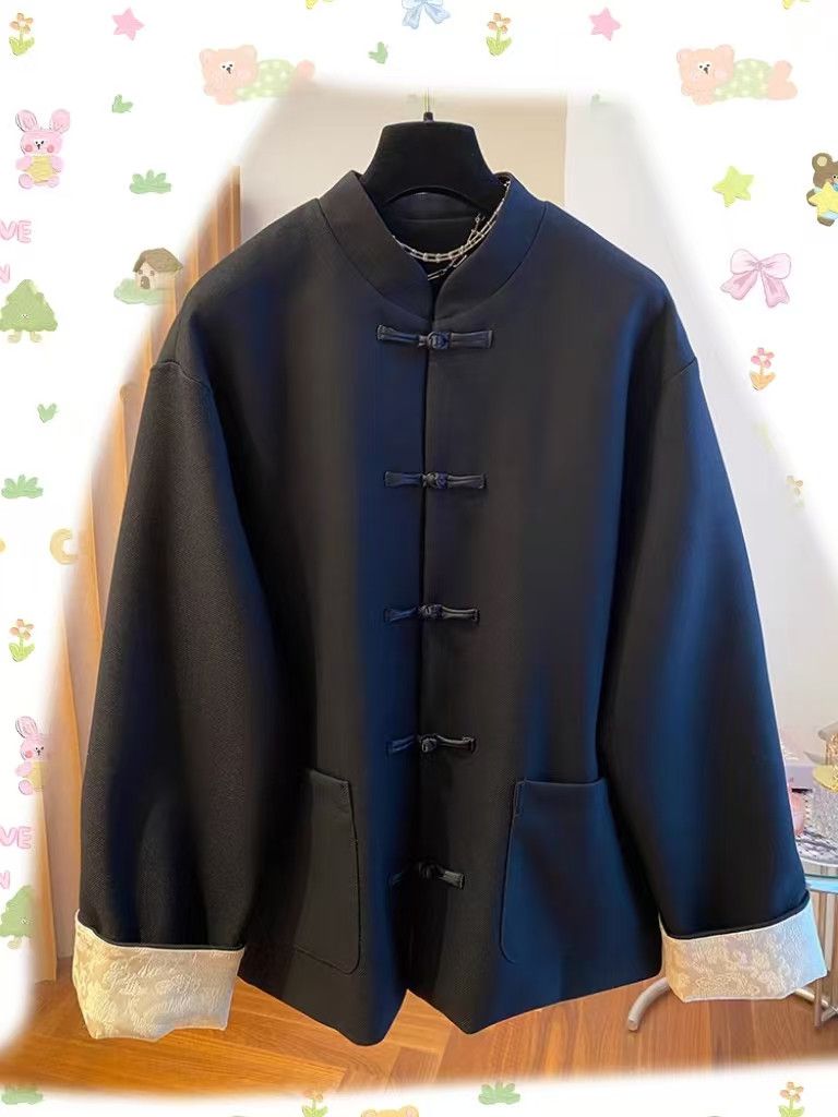 Vintage New Chinese Style Knot Button Tang Suit Jacket Size US M / EU 48-50 / 2 - 1 Thumbnail