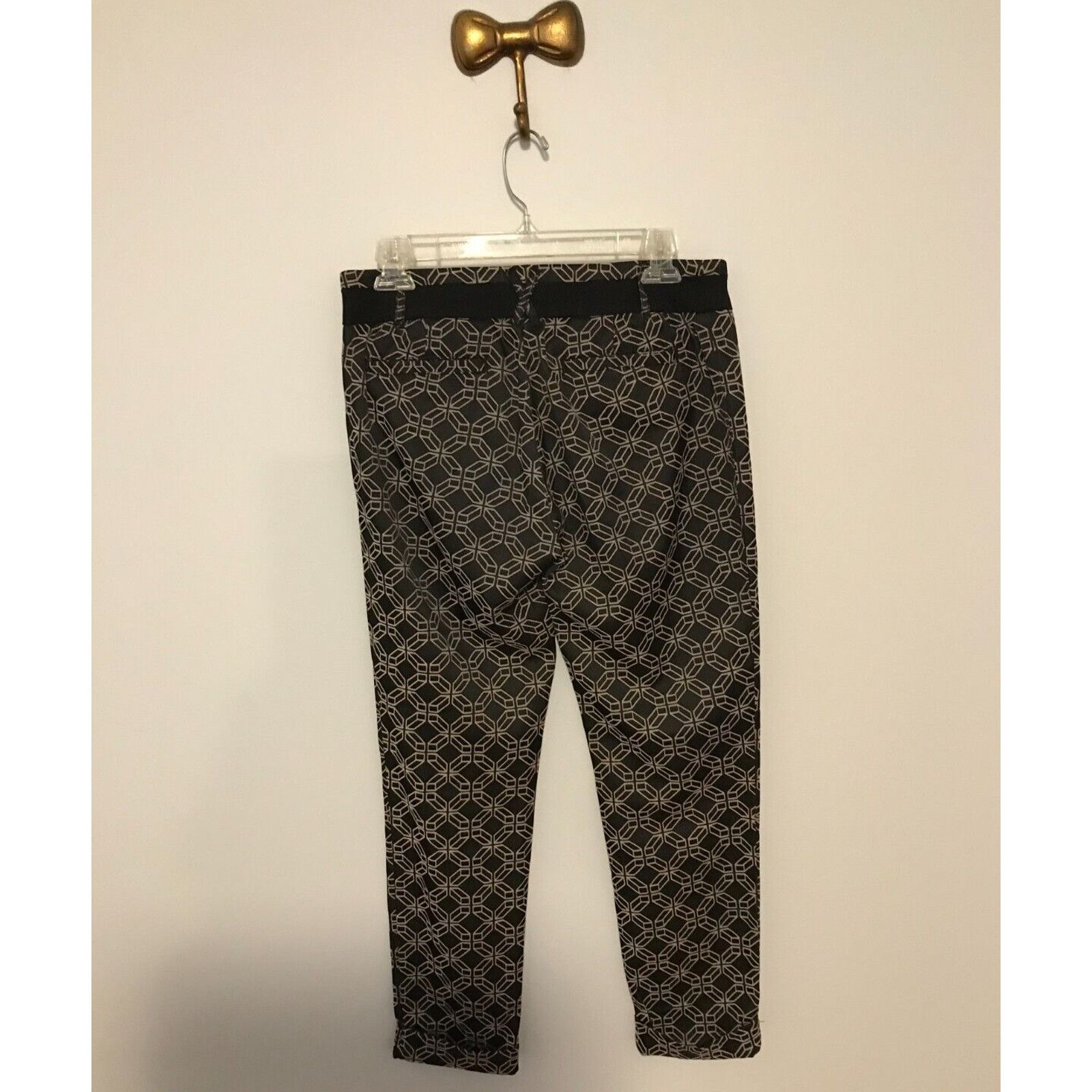 Anthropologie Anthropologie Cartonnier Charlie Black/Beige Ankle Pants Size 27" / US 4 / IT 40 - 2 Thumbnail