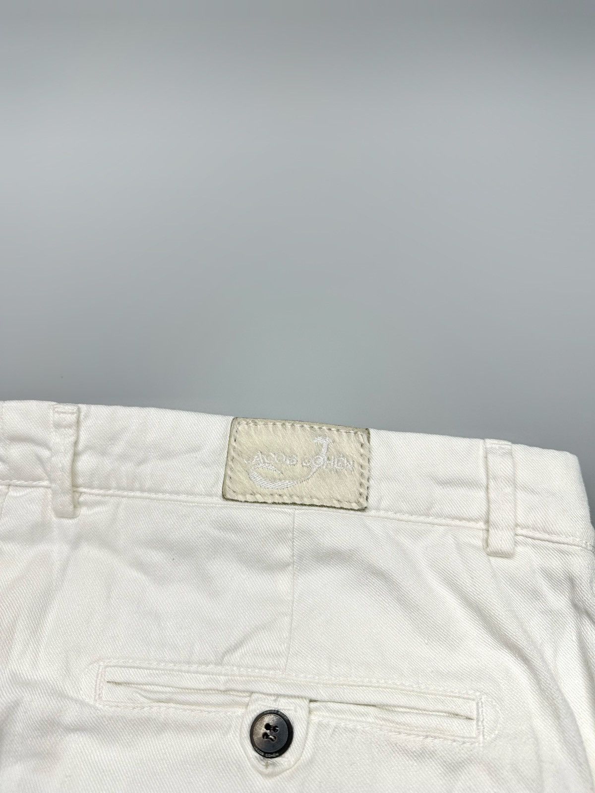 Jacob Cohen Jacob Cohen Luxury Linen Short White Size US 34 / EU 50 - 6 Thumbnail