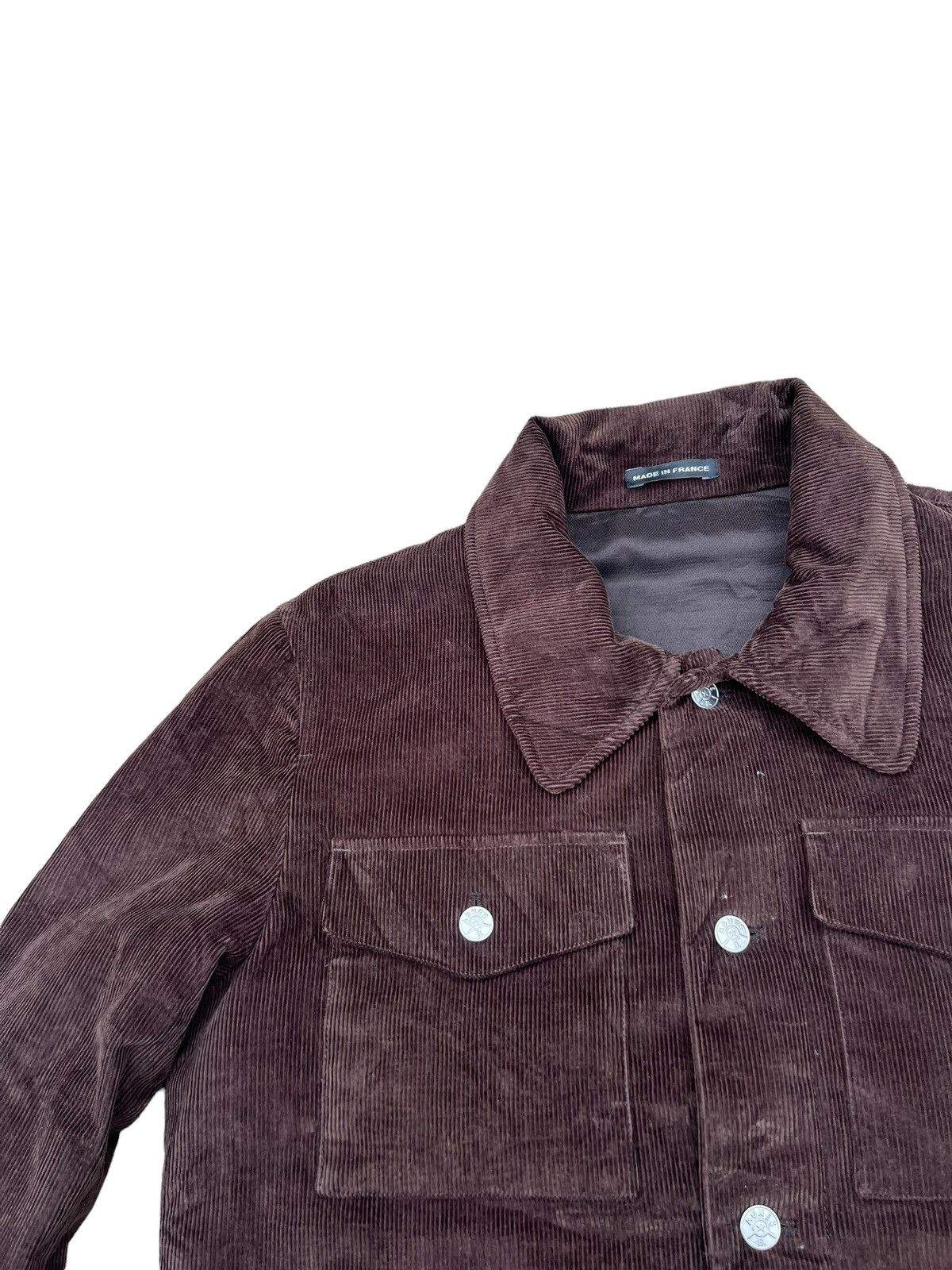 agnes b. Vintage 90s Agnes B. Homme Paris Lined Corduroy Jacket Size US M / EU 48-50 / 2 - 4 Thumbnail