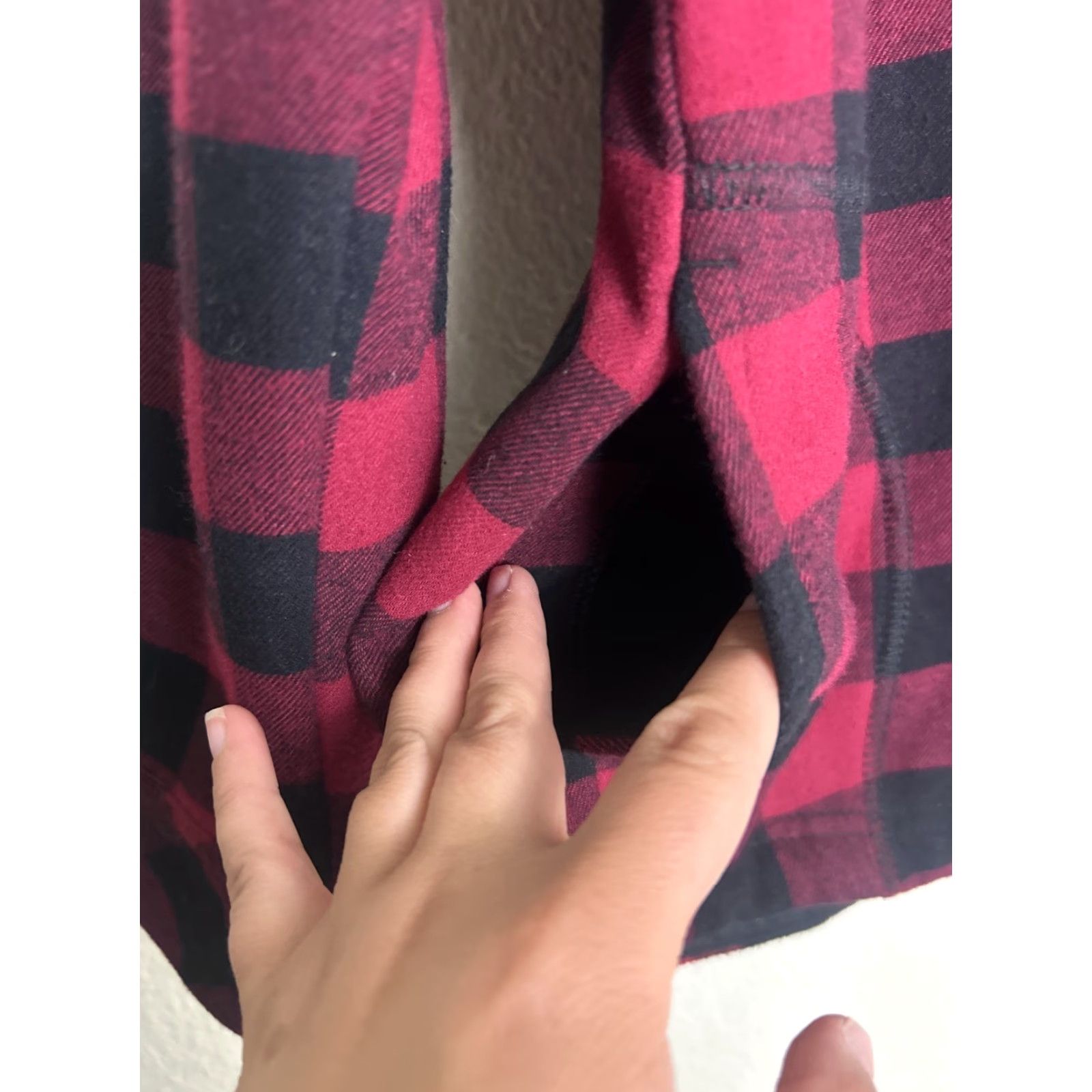 Orvis Orvis Women’s Fleece Lined Shirt Red Plaid Jacket L Snap Front Pockets Size L / US 10 / IT 46 - 6 Thumbnail