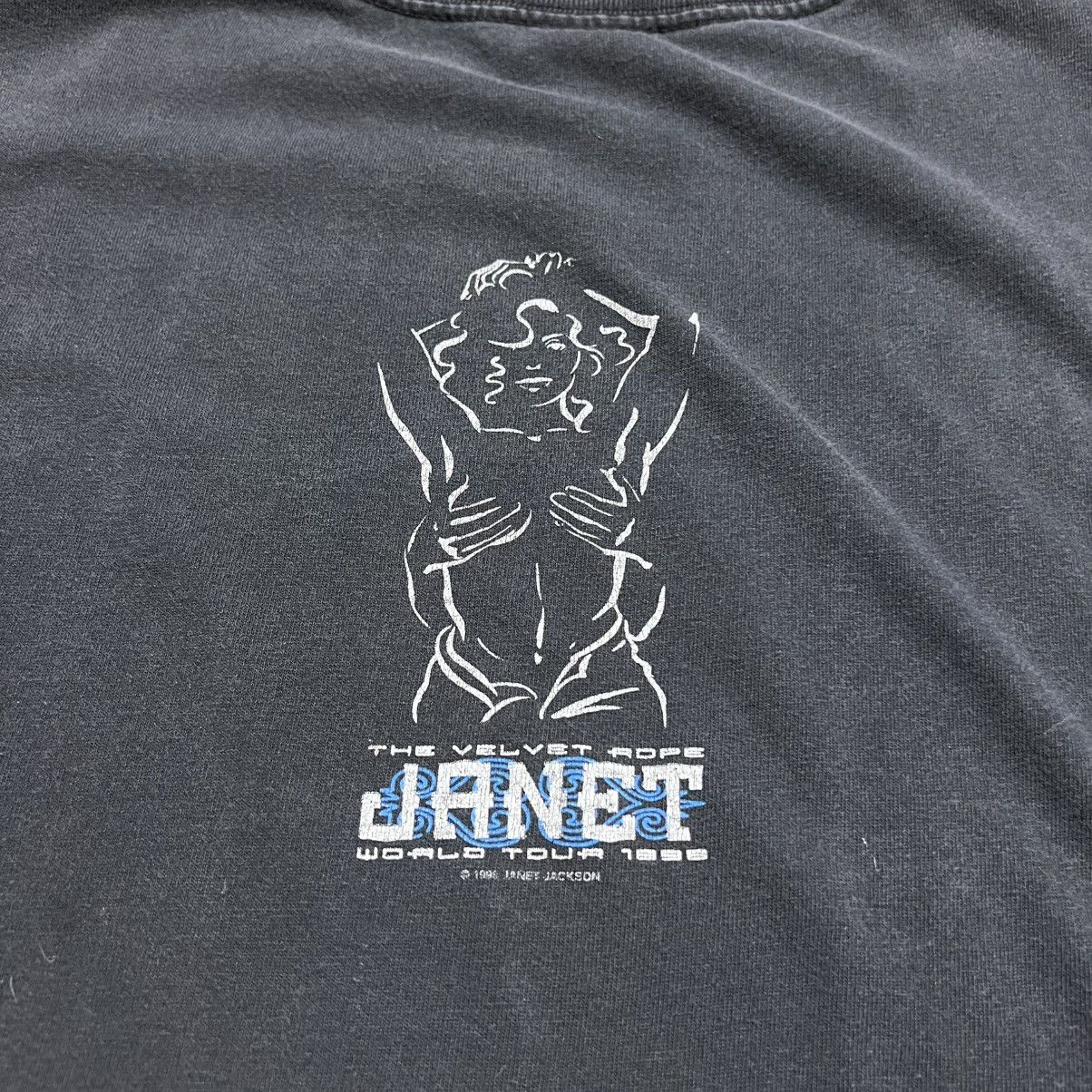 Band Tees Vintage 90s Janet Jackson Velvet Rope Tour Band Tee 90s Size US XL / EU 56 / 4 - 11 Thumbnail