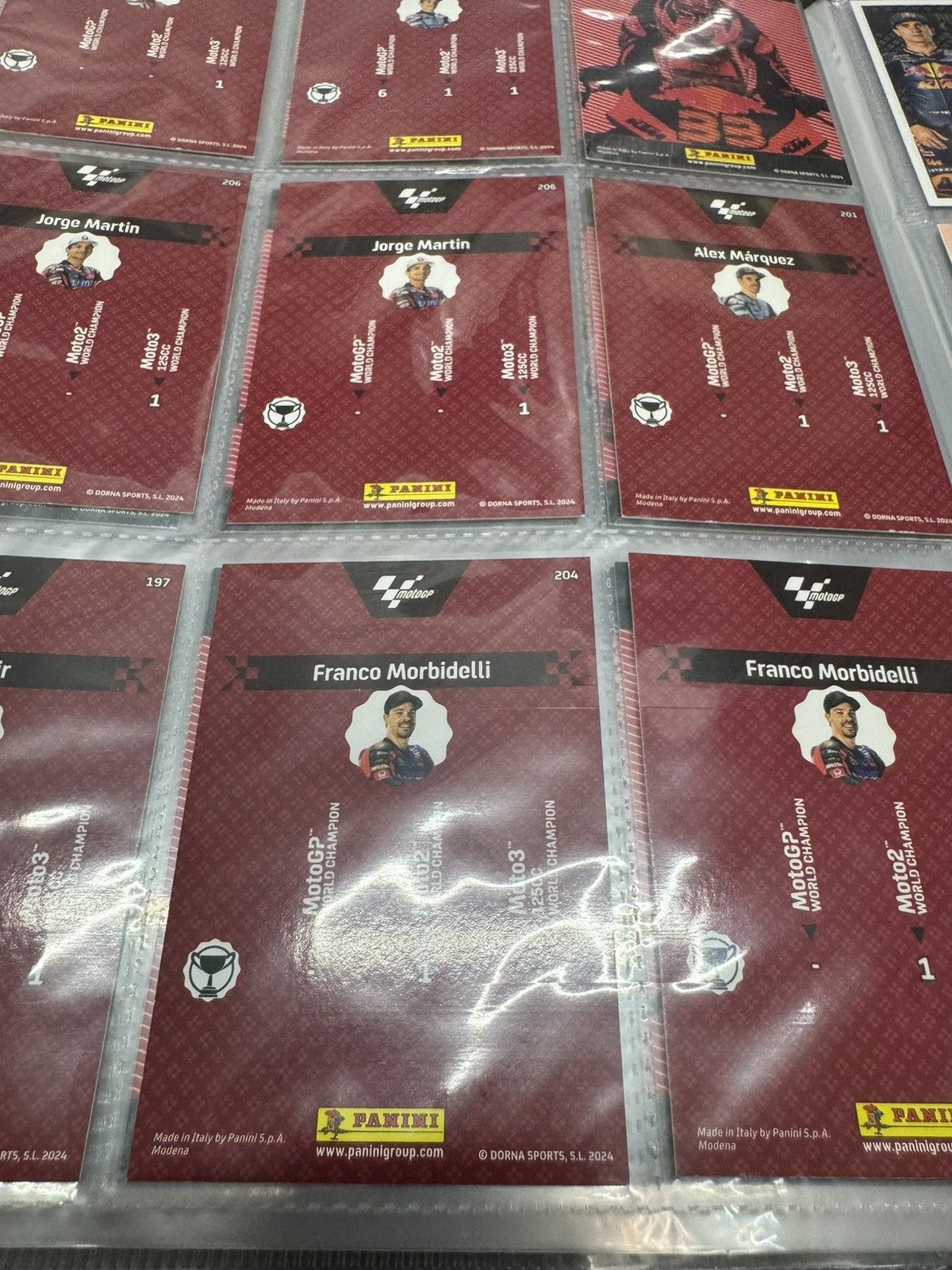Other Panini 2024 MotoGPJorge Martin Rare Red Border World Champ Size ONE SIZE - 2 Thumbnail