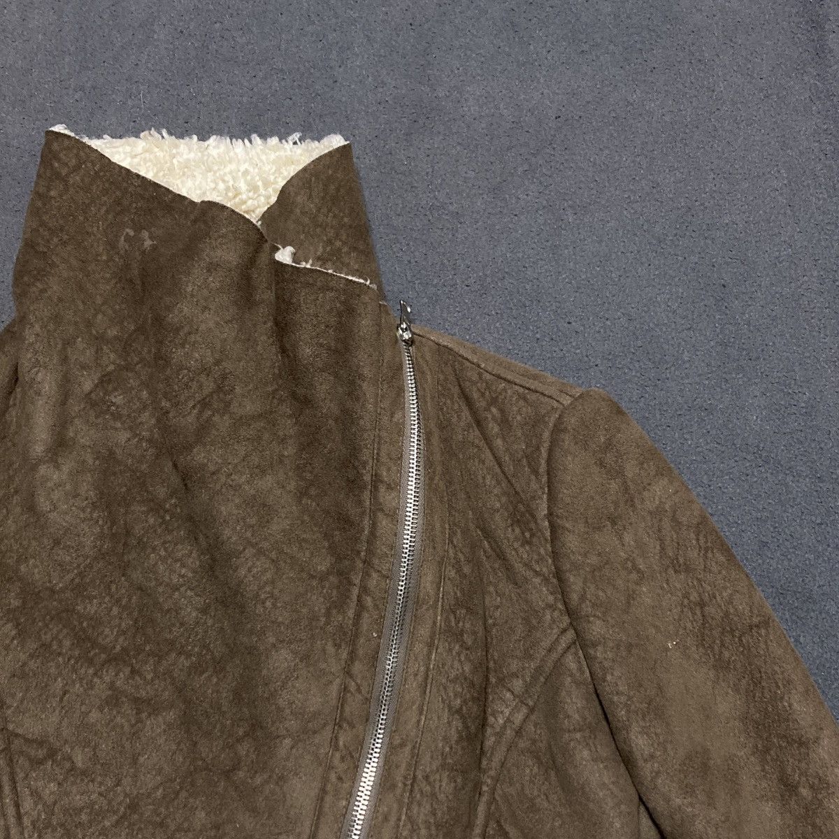 Japanese Brand × Vintage Rick Owens style asymmetrical jacket Size S / US 4 / IT 40 - 2 Thumbnail