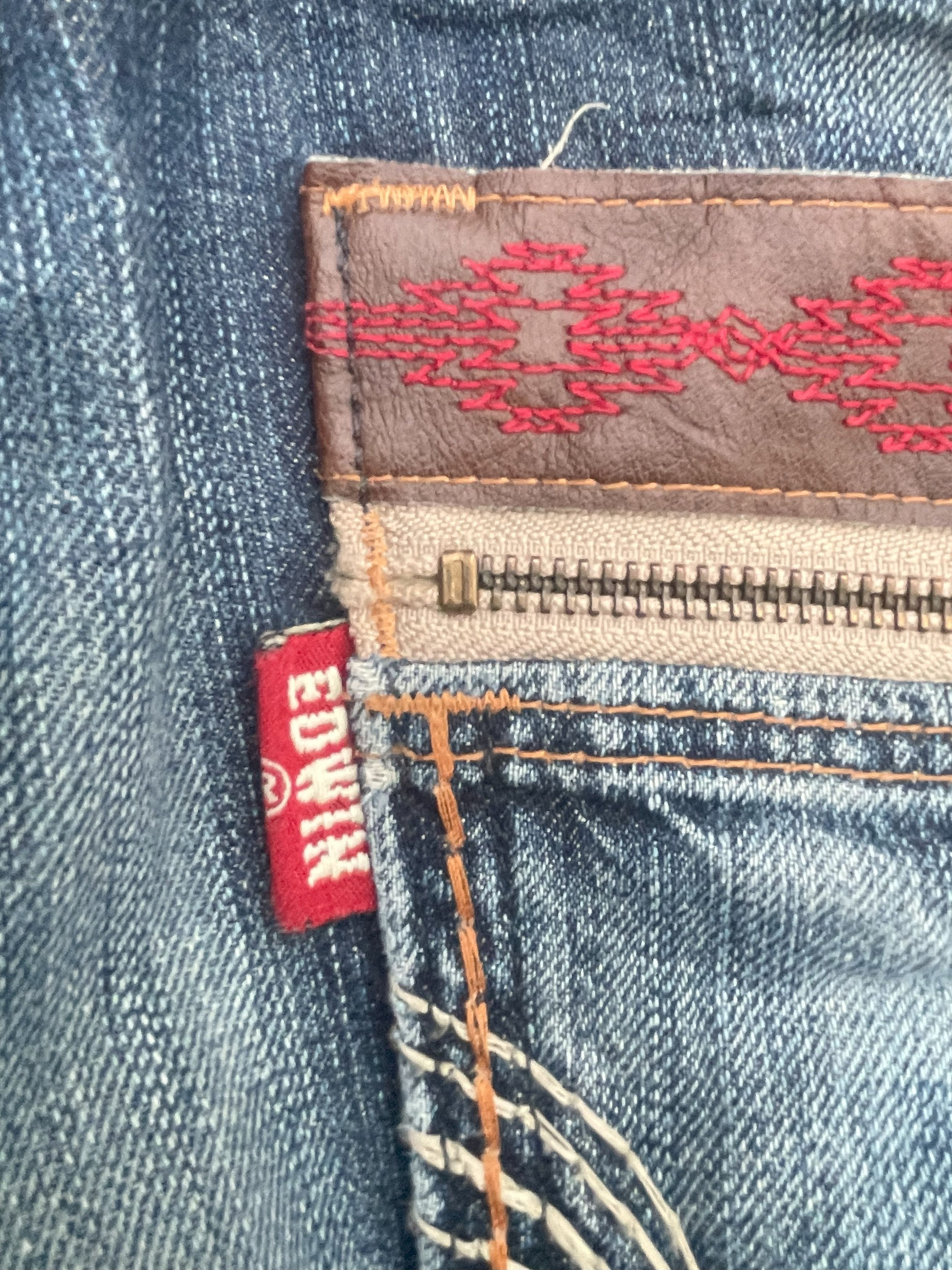 Edwin Japan Vintage Edwin 444XVS Distresed Jeans Size US 33 - 16 Thumbnail
