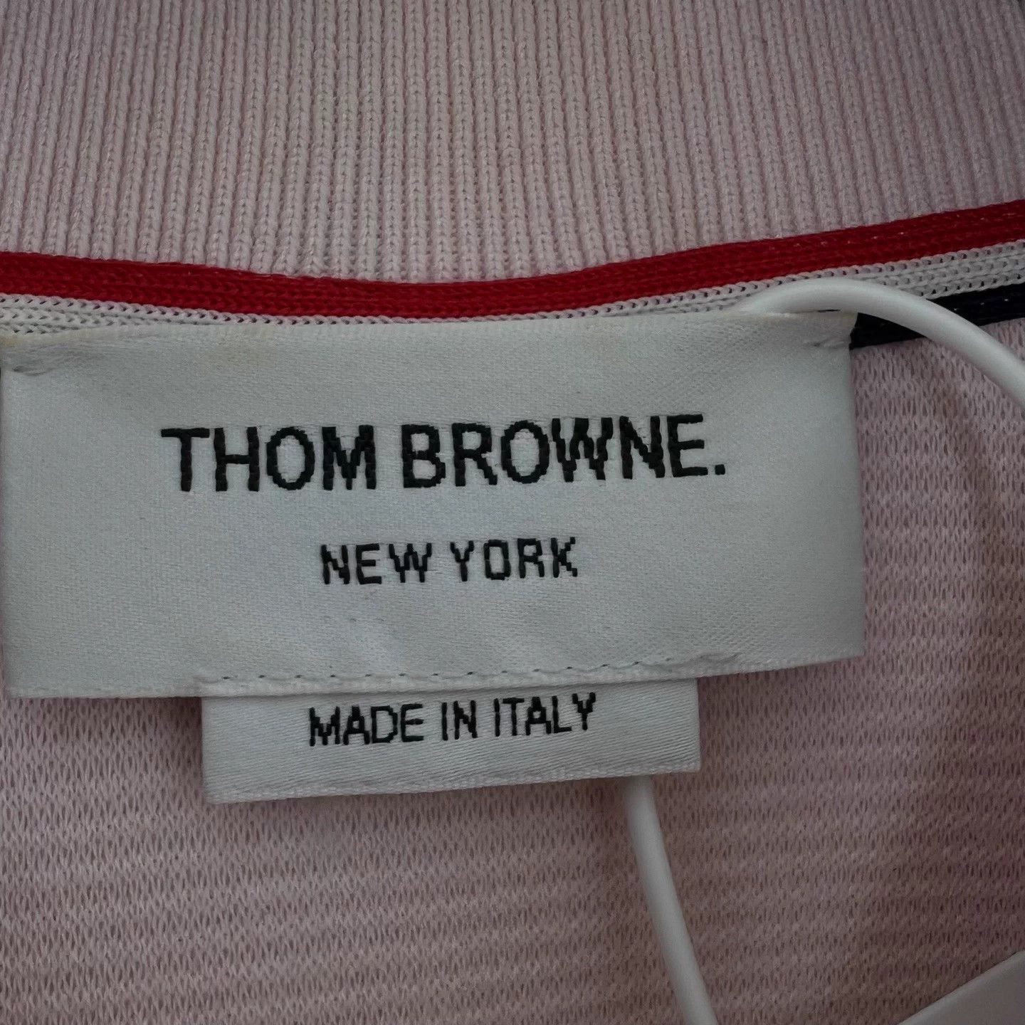 Thom Browne THOM BROWNE Light Pink Striped Button Polo 0 Size XS / US 0-2 / IT 36-38 - 3 Thumbnail