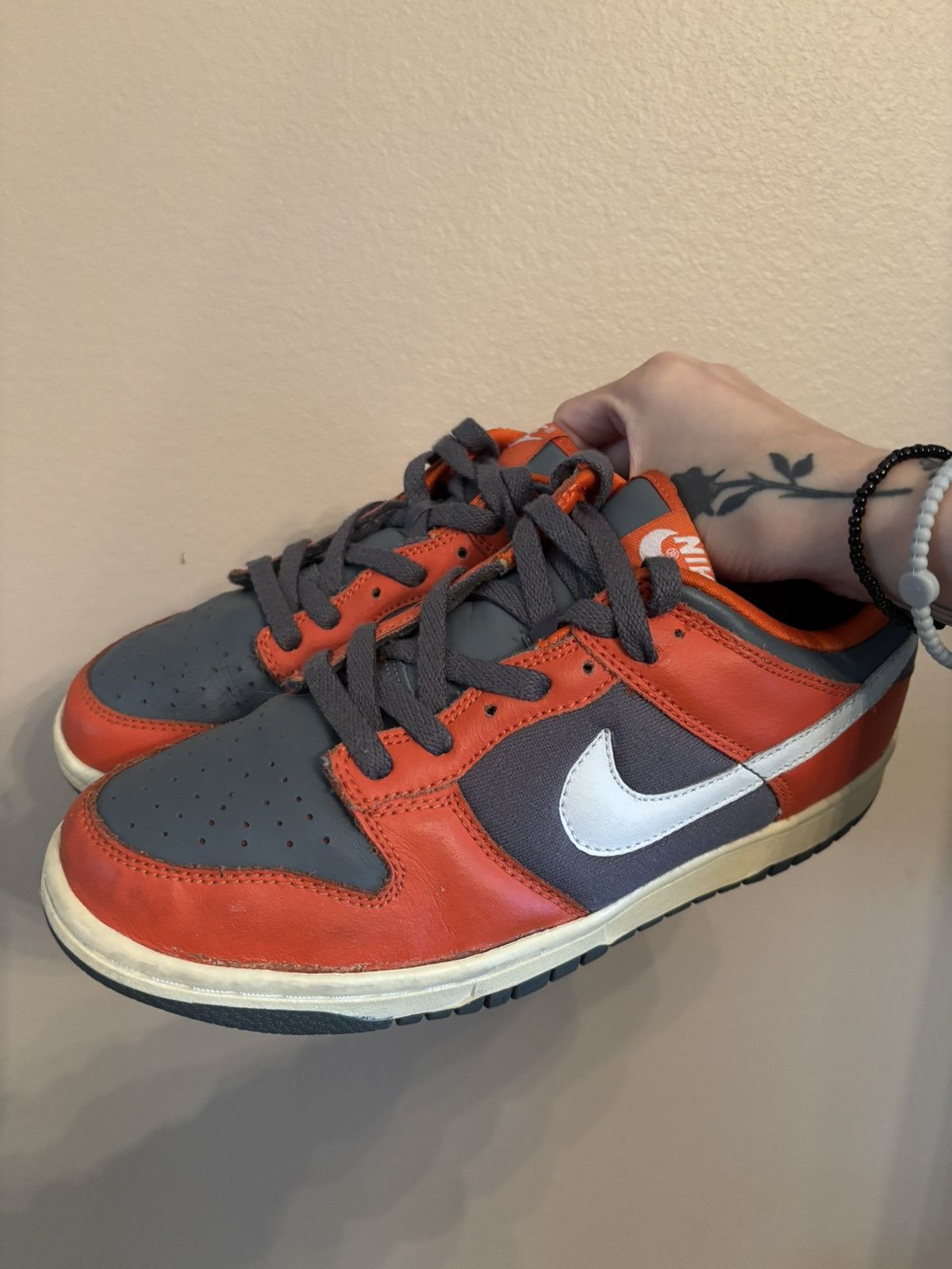 Nike Nike Dunk Low GS 'Flint Grey Orange' Size US 6 / EU 39 - 6 Thumbnail