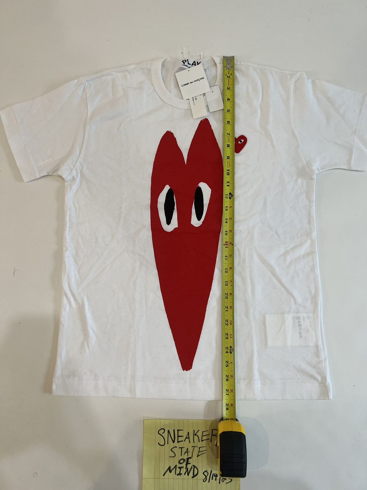 CDG by Comme des Garcons BRAND NEW COMME DES GARÇONS SHORT SLEEVE TEE WHITE LARGE Size US L / EU 52-54 / 3 - 4 Thumbnail