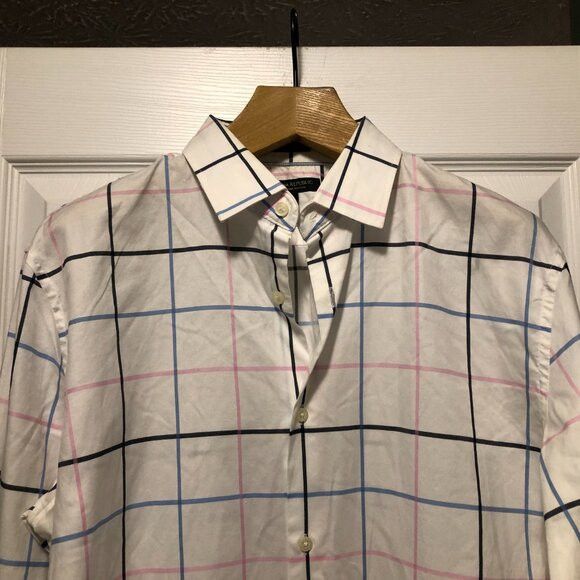 Banana Republic banana Republic men's white cotton casual shirt size: L Size US L / EU 52-54 / 3 - 2 Thumbnail