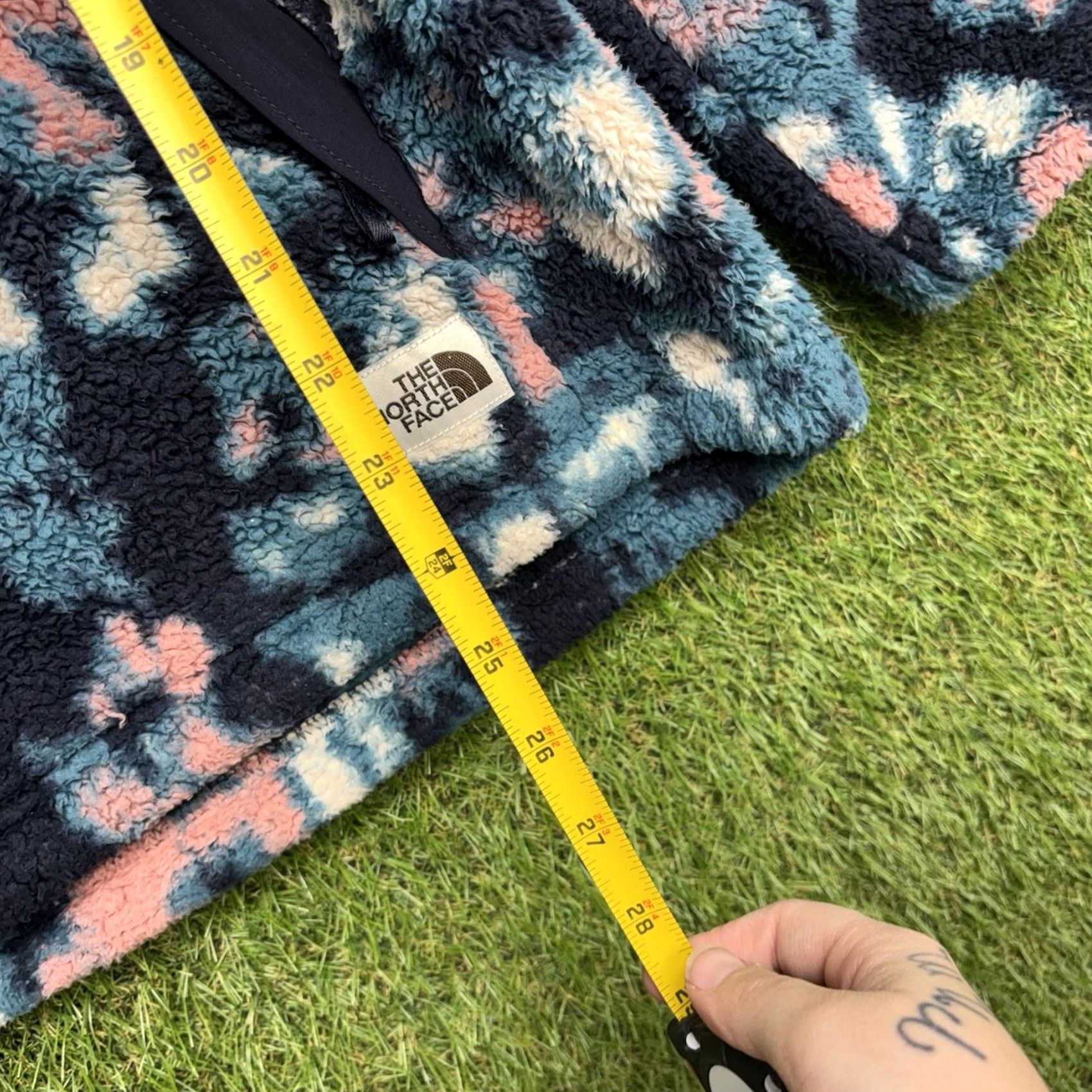 The North Face The North Face Campshire Aztec Fleece Hooded Anorak Jacket Womens M Blue Size M / US 6-8 / IT 42-44 - 5 Thumbnail