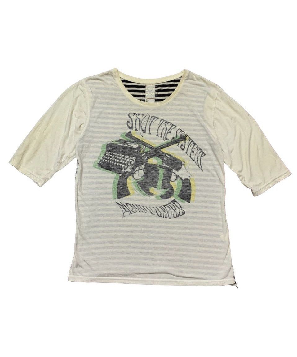 Hysteric Glamour × Japanese Brand × Tornado Mart Japanese Brand Guns Typewriter Tee Size US S / EU 44-46 / 1 - 1 Thumbnail