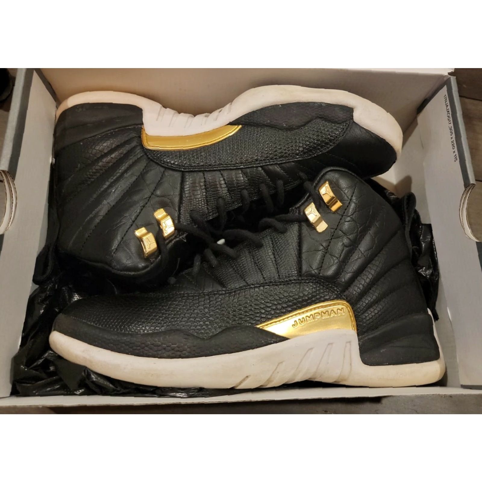 Jordan Brand Jordan | Air Jordan 12 | Retro | Reptile Black | 2019 | Size 8.5 | AO6068-007 | Women | Sneaker Size US 9 / IT 39 - 2 Thumbnail