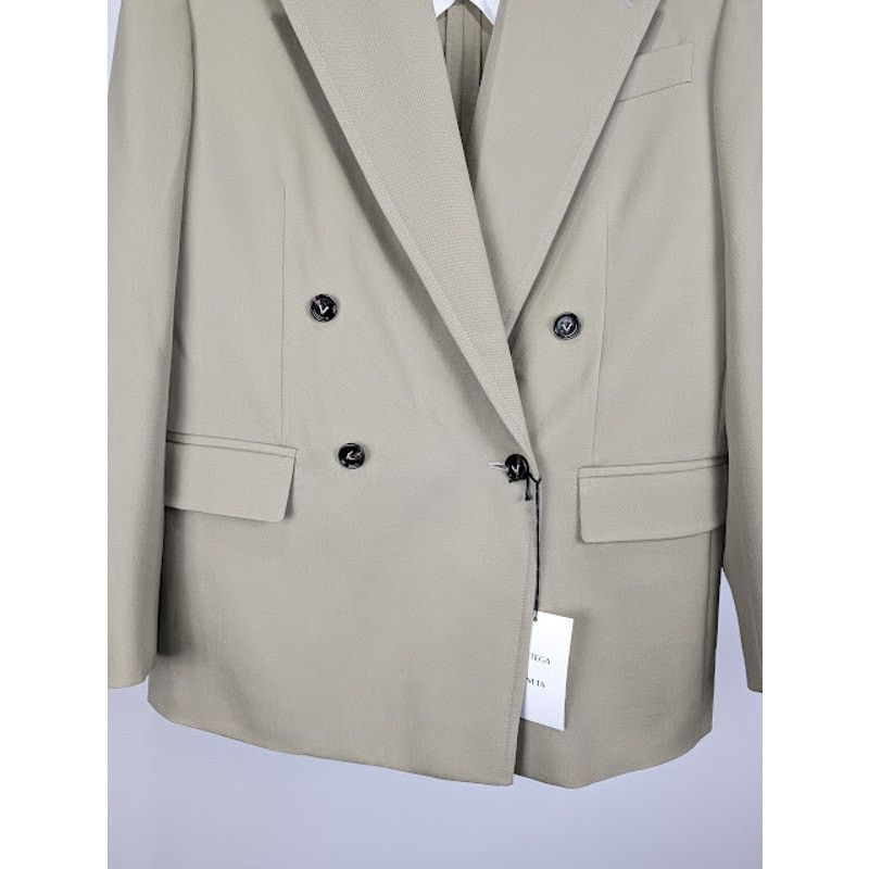 Bottega Veneta o1rshd1 Grain De Poudre Stretcs Jacket in Travertine Size US M / EU 48-50 / 2 - 4 Thumbnail