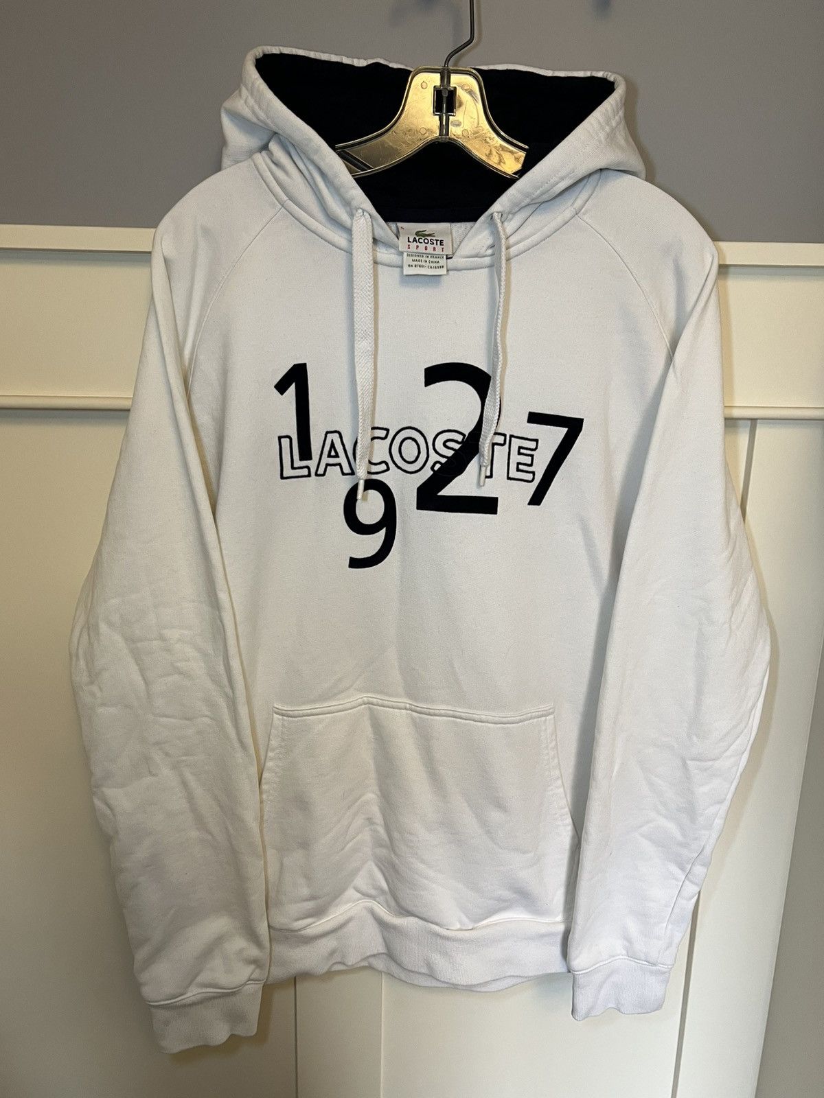 Lacoste Lacoste Sport 1927 logo embroidered pullover hoodie Size US XL / EU 56 / 4 - 1 Thumbnail