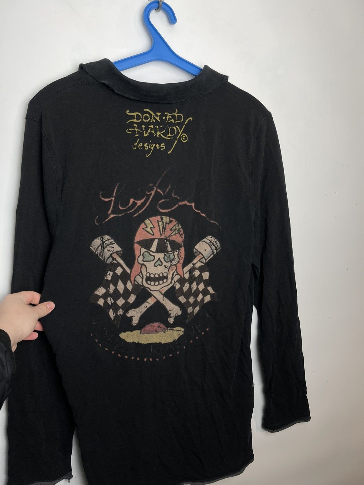 Ed Hardy × Vintage Ed Hardy Y2K vintage 2000s long sleeve L-XL True Fade Size US XL / EU 56 / 4 - 3 Thumbnail
