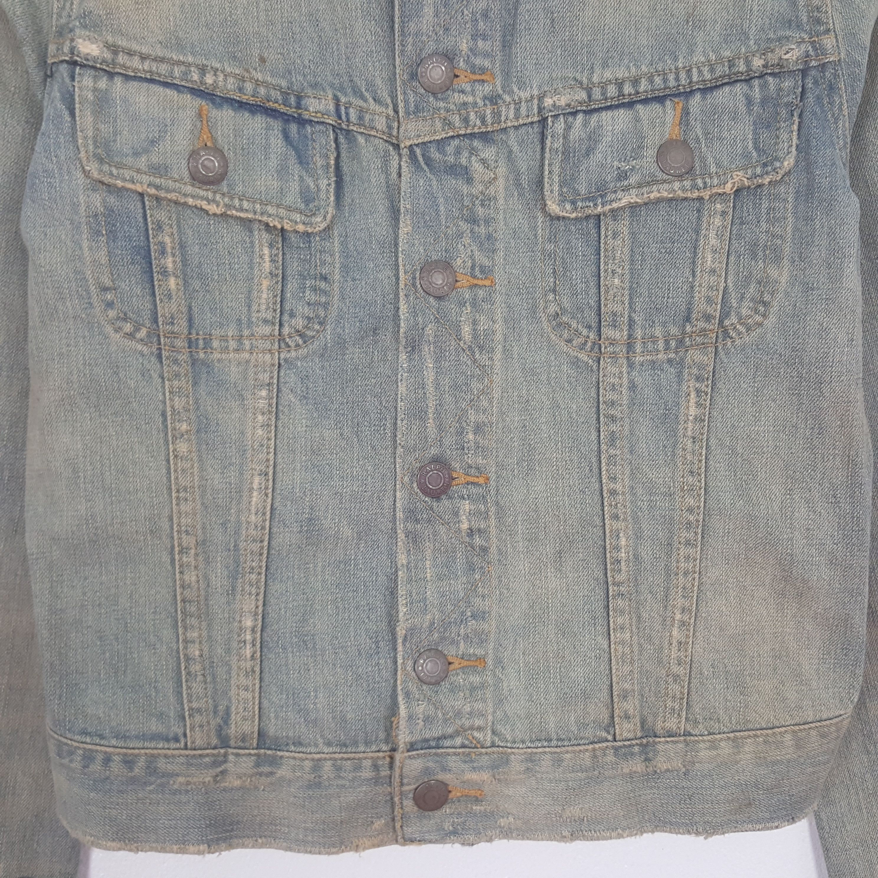Ralph Lauren Vintage Ralph Lauren Denim Bikers Jacket Size US XS / EU 42 / 0 - 2 Thumbnail
