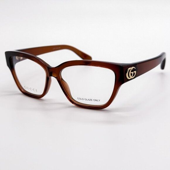 Gucci NEW GUCCI EYEGLASSES GG1597O 003 BROWN WOMEN GUCCI Size ONE SIZE - 4 Thumbnail