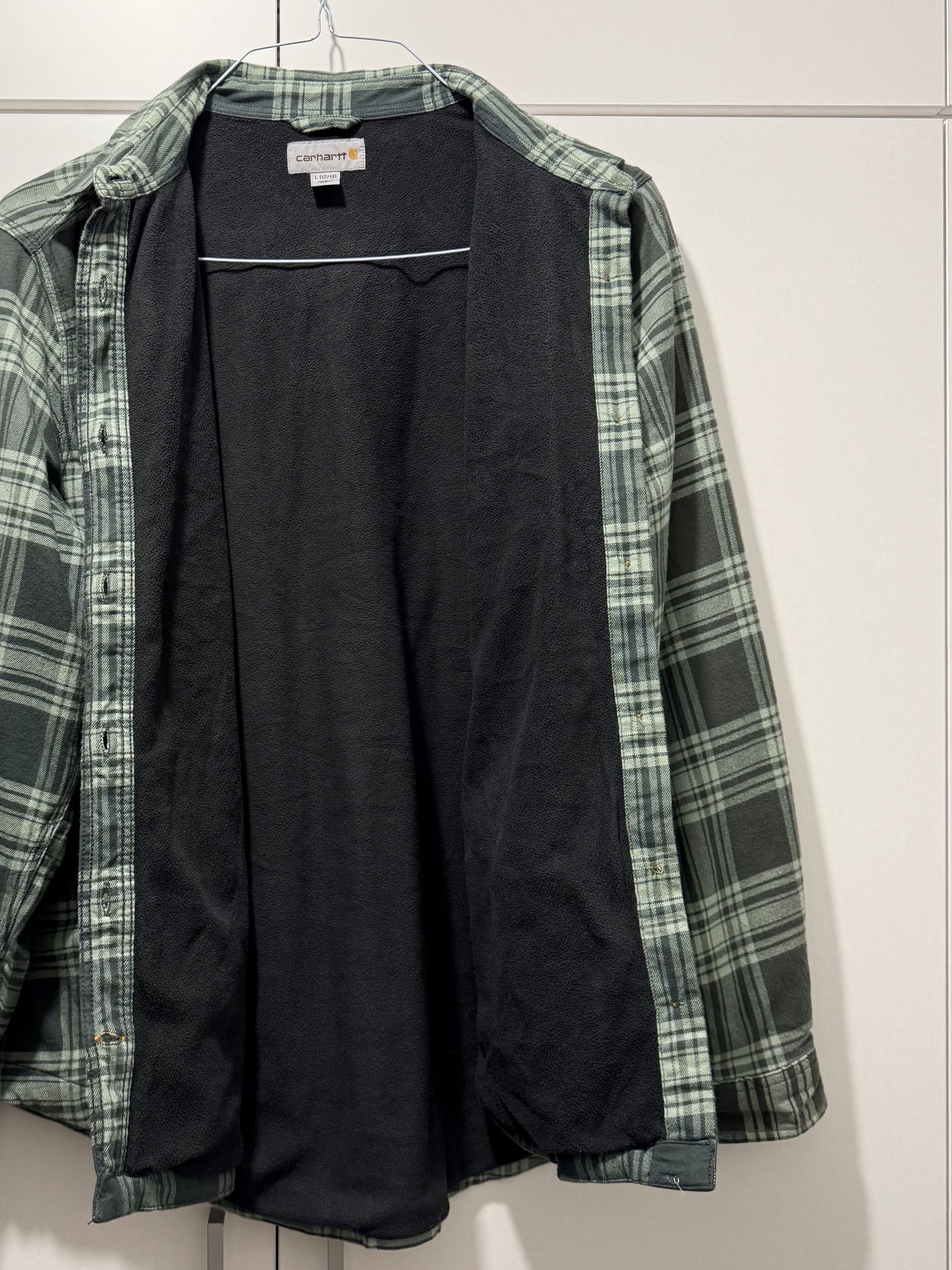 Carhartt Wip Carhartt Rugged Check Fleece Lined Overshirt (L) Size L / US 10 / IT 46 - 2 Thumbnail