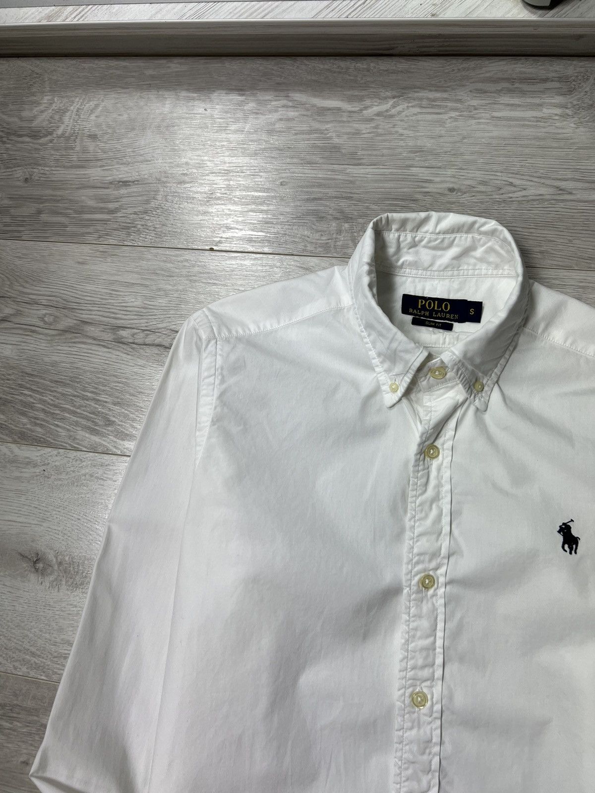 Polo Ralph Lauren Polo Ralph Lauren White Long Sleeve Button Up Shirt Size US S / EU 44-46 / 1 - 8 Thumbnail
