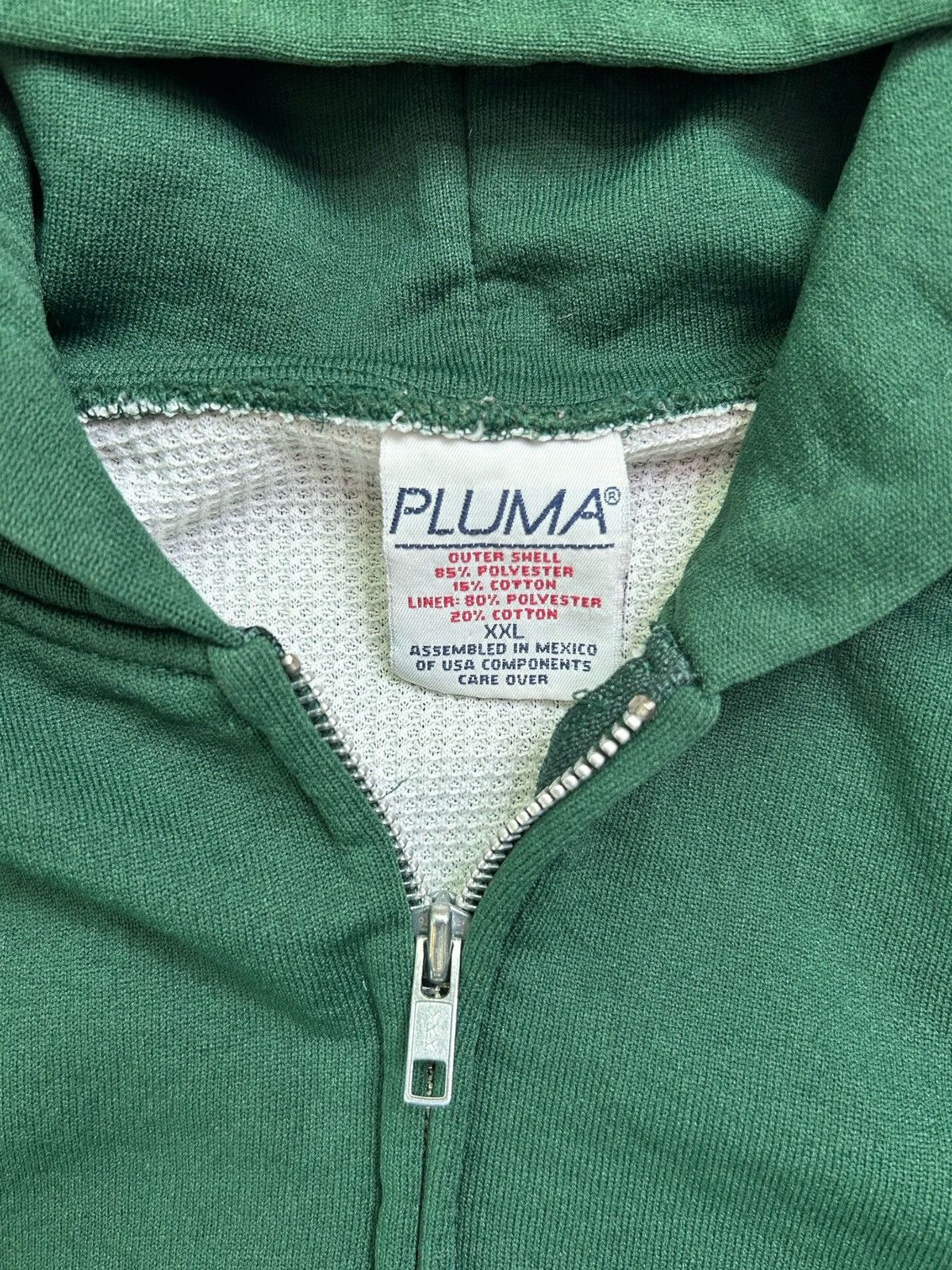 Vintage Vintage 80s Pluma Thermal Lined Zip Up Blank Sweatshirt Size US XL / EU 56 / 4 - 5 Thumbnail
