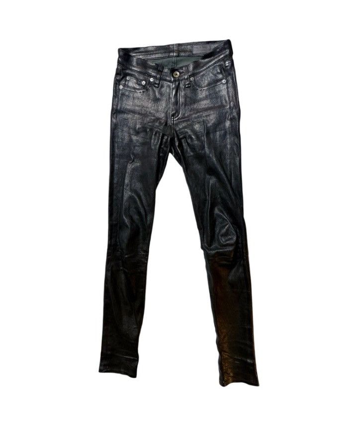 Rag & Bone rag & bone / JEAN Black Lamb Leather Skinny Pants – Size 24 Size 24" / US 00 / IT 34 - 2 Thumbnail