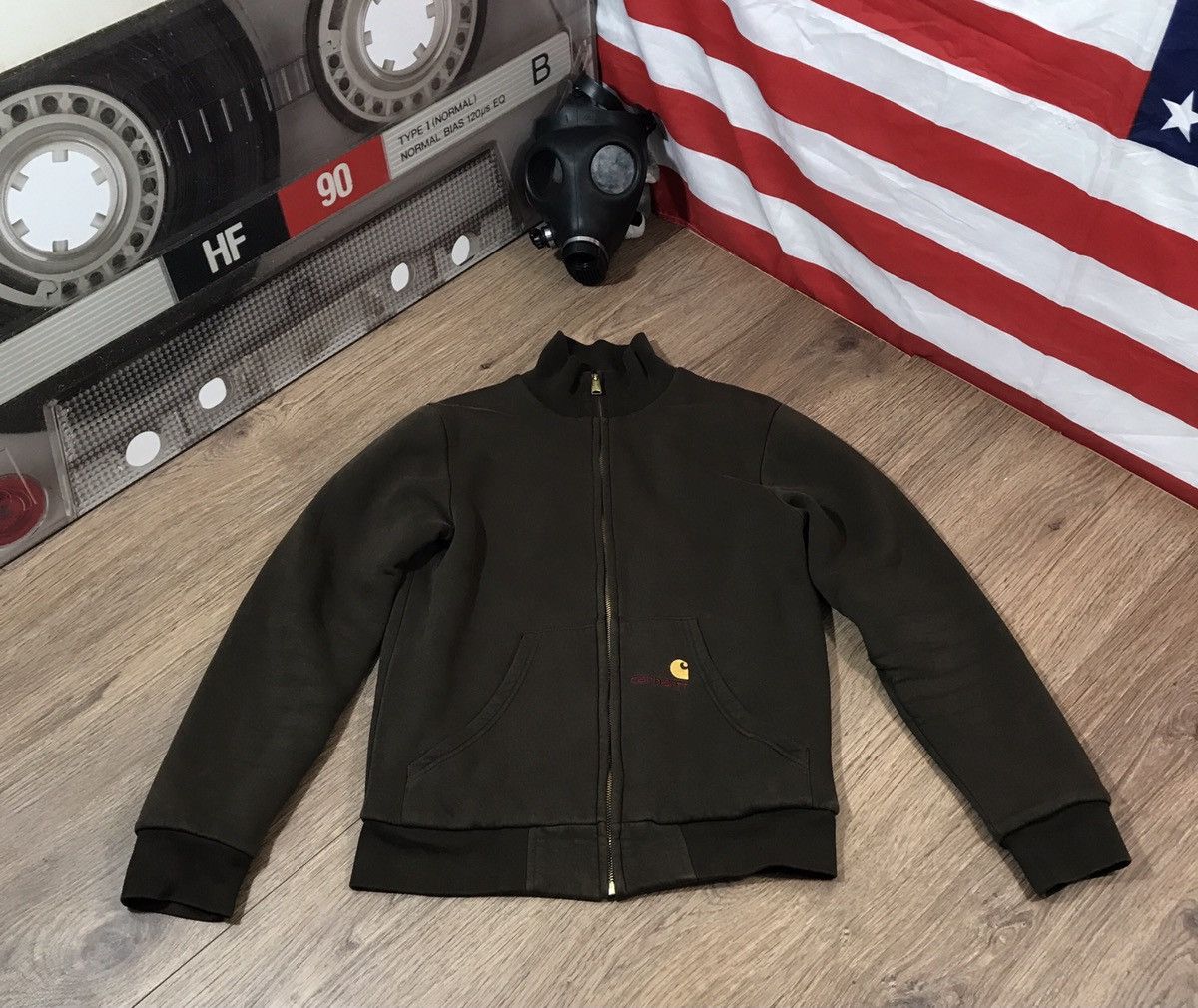 Carhartt Vintage Carhartt Zip Jacket Hoodie Size US S / EU 44-46 / 1 - 1 Thumbnail