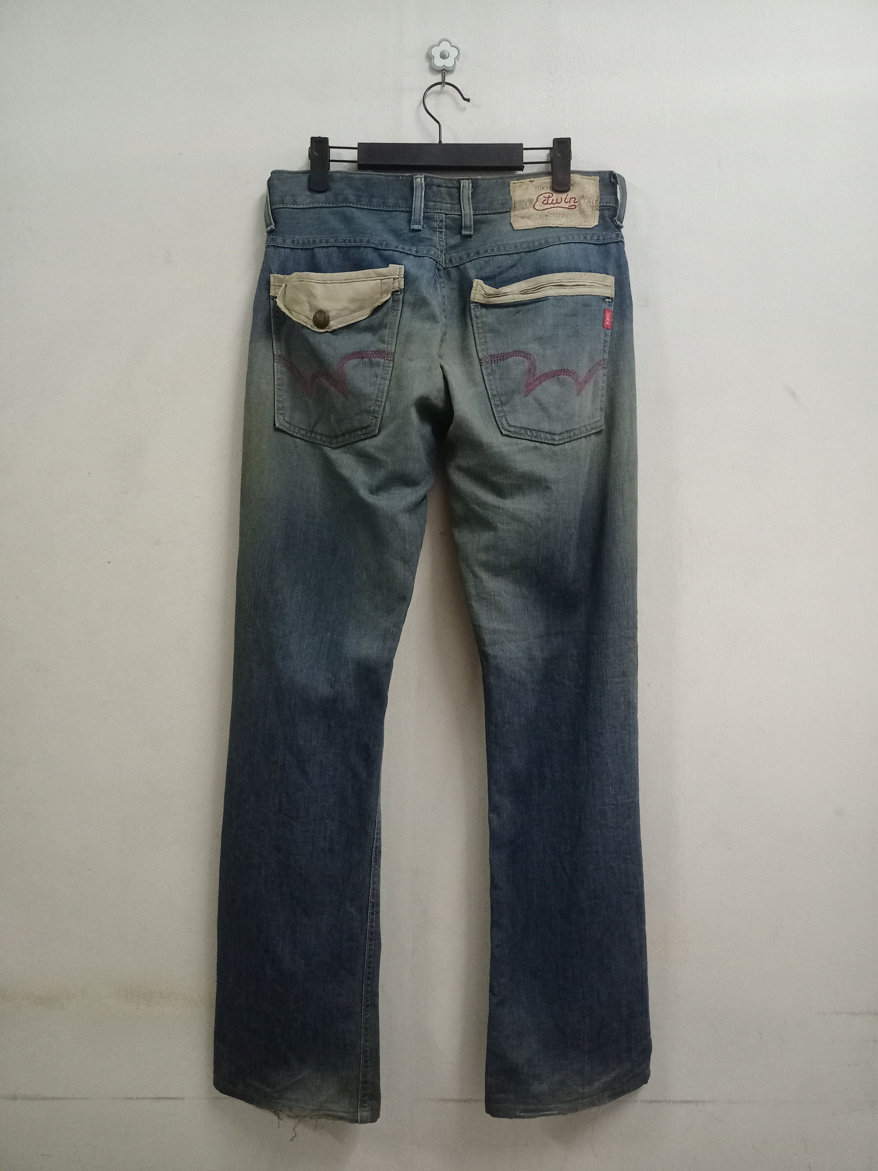 Edwin Vintage Japanese Edwin Blue Trip Mud Wash Loose Jeans Size US 30 / EU 46 - 2 Thumbnail