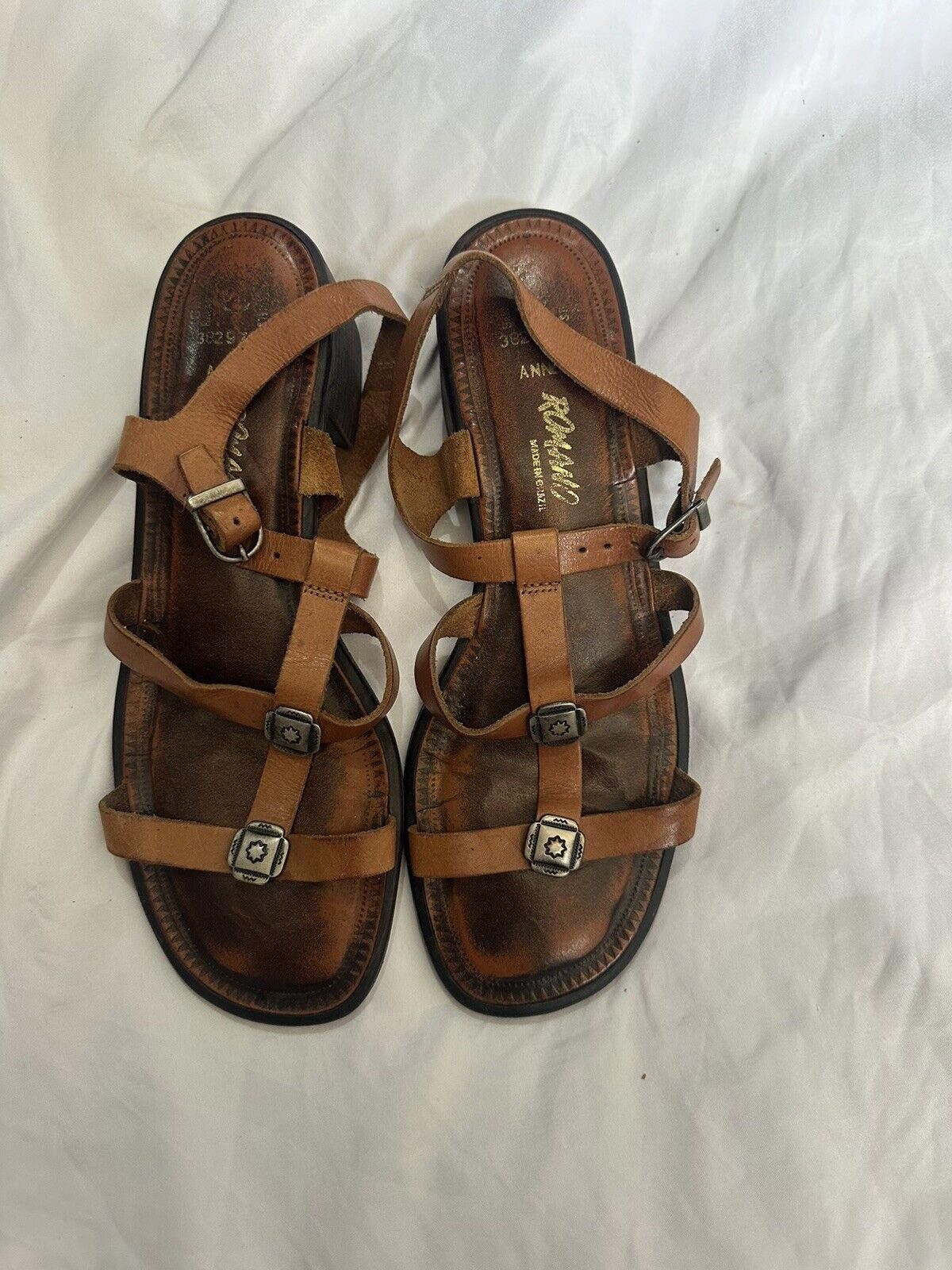 Designer Women's Romano Sandals Size 9 1/2 Size US 9.5 / IT 39.5 - 1 Thumbnail