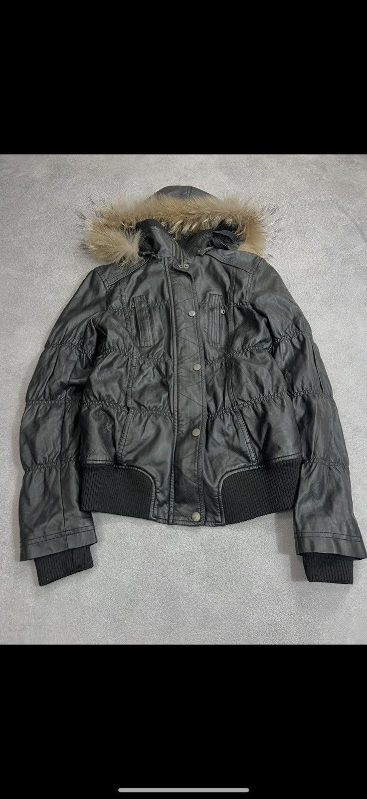 Japanese Brand Vintage Streetwear 90s Leather Cargo Multi-Zip Bomber Jacket Size US S / EU 44-46 / 1 - 4 Thumbnail