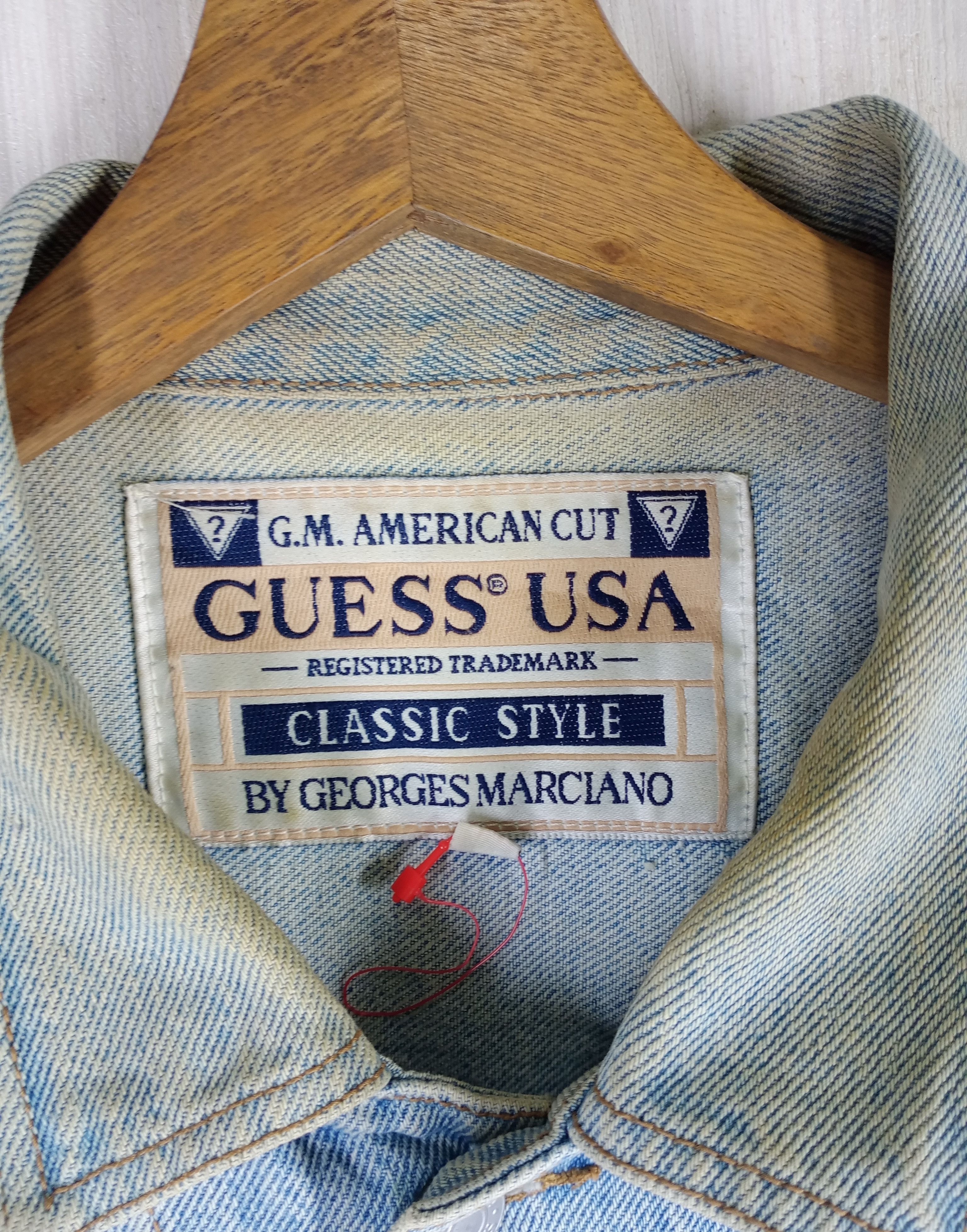 Georges Marciano Vintage 90s Guess Georges Marciano Sleeveless Denim Jacket Size US M / EU 48-50 / 2 - 7 Thumbnail
