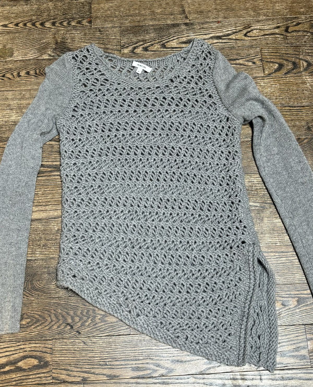 Helmut Lang Helmut Lang Long Sleeve Asymmetrical Sweater Size S / US 4 / IT 40 - 4 Thumbnail