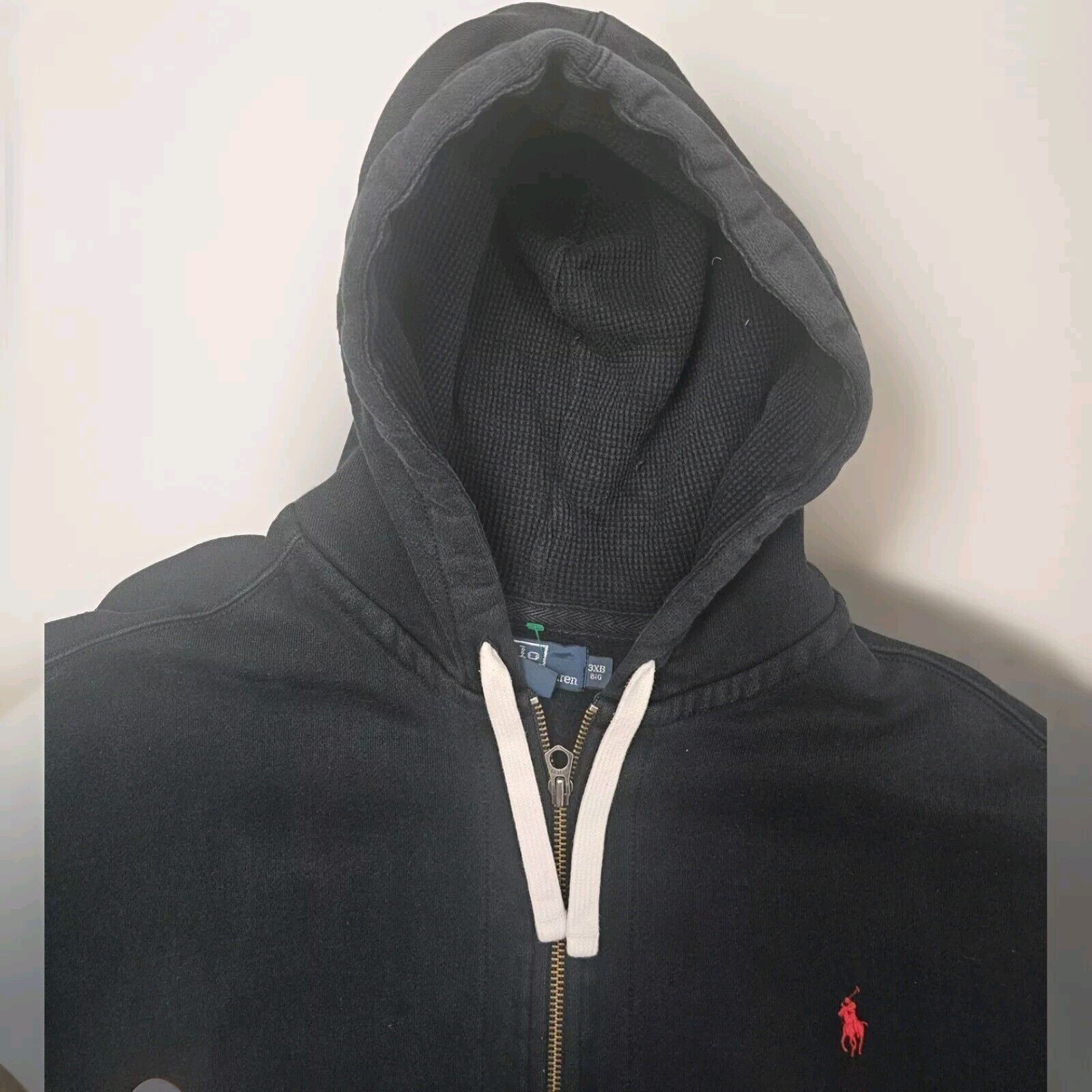 Paoloni Polo Ralph Lauren Heavy weight Full Zip Waffle Hoodie 3XB Size US XXL / EU 58 / 5 - 6 Thumbnail