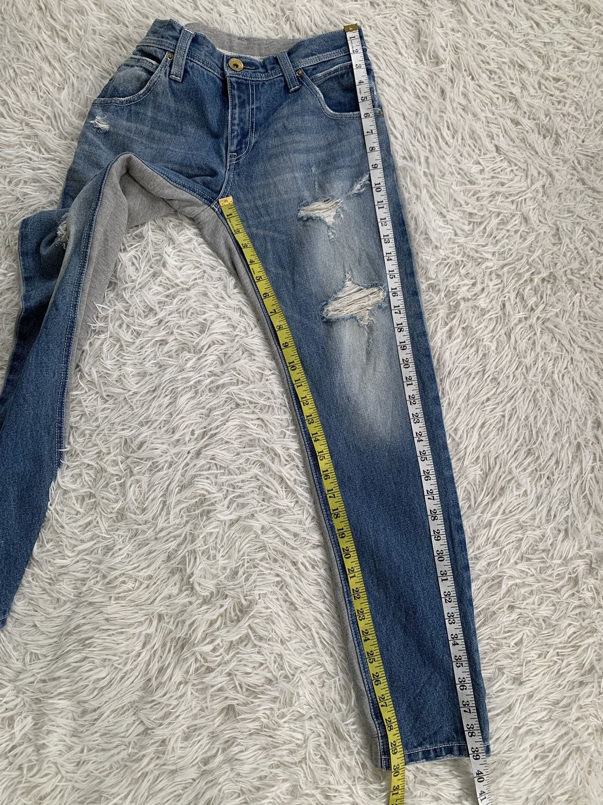 Japanese Brand Rodeo Crowns Denim & Sweat Constructed Pant Size US 30 / EU 46 - 16 Thumbnail