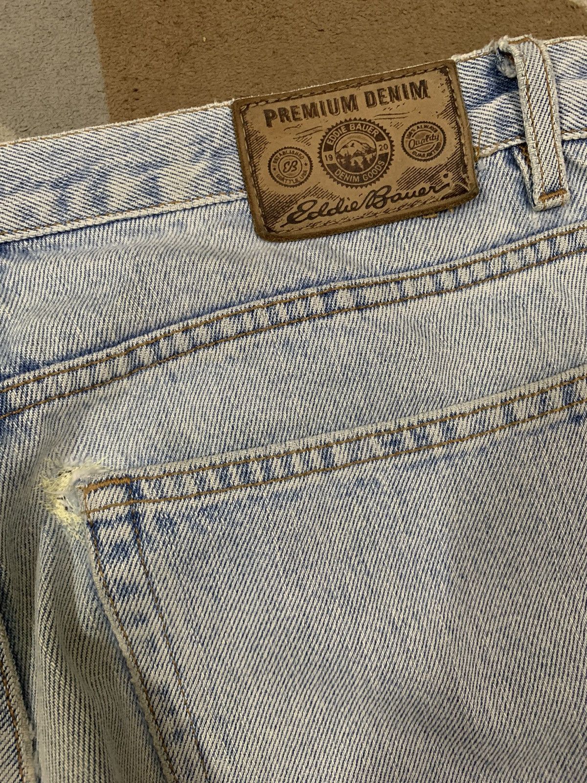 Eddie Bauer Vintage Y2K Eddie Bauer Pre Washed Baggy Loose Ripped Jeans Size US 34 / EU 50 - 12 Thumbnail