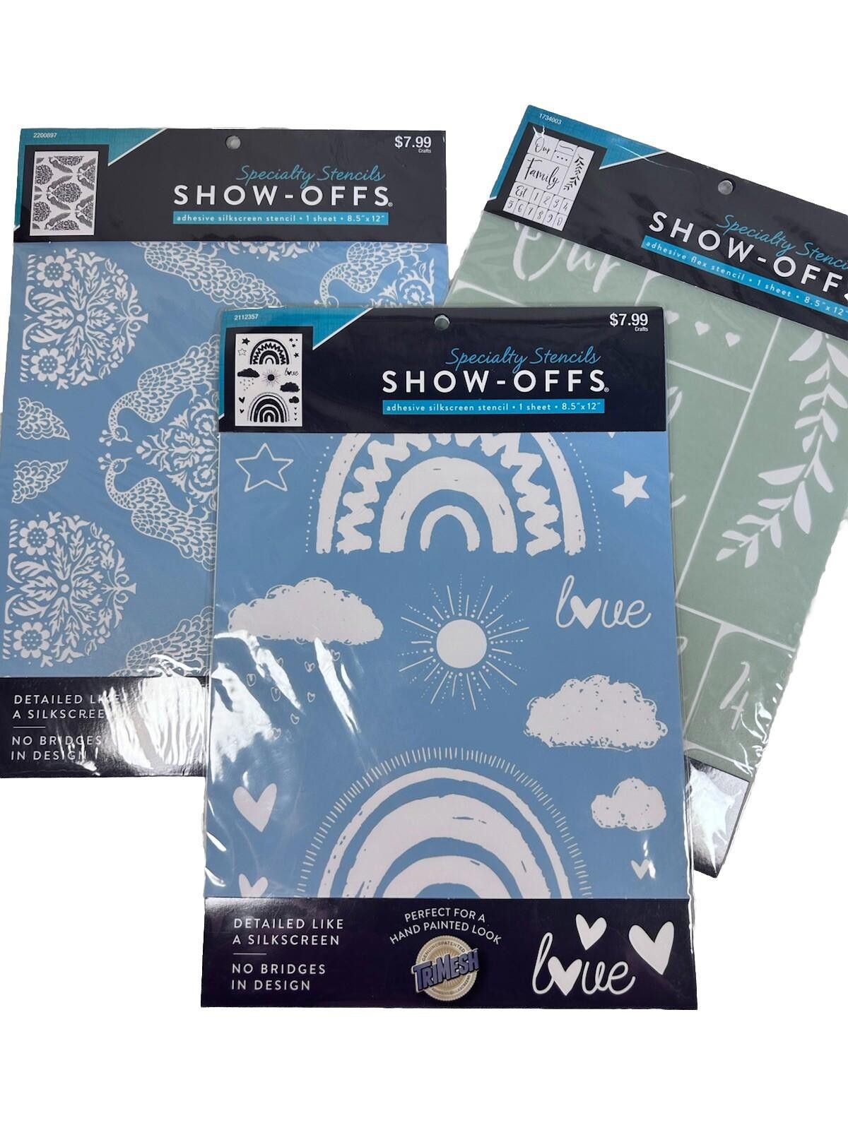 Designer 3 Lot Specialty Stencils 1 Sheet 8.5" X 12" Each Hobby Lobby Size ONE SIZE - 1 Thumbnail