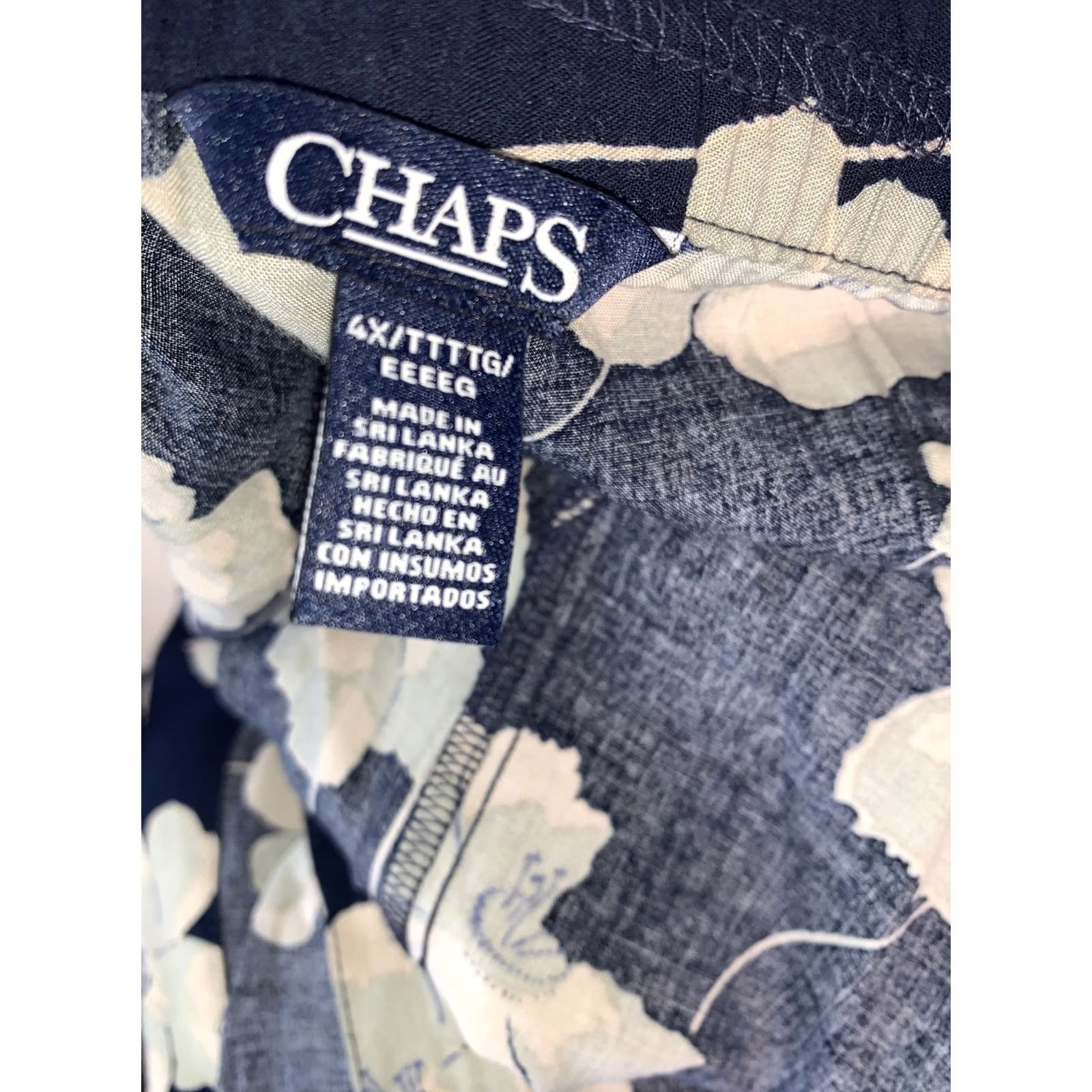 Chaps Chaps Plus Size Womans Floral Button Side Shift Skirt 4X Multicolor Midi Skirt Womens Summer Floral City 4X Size 40" / US 18 - 6 Thumbnail