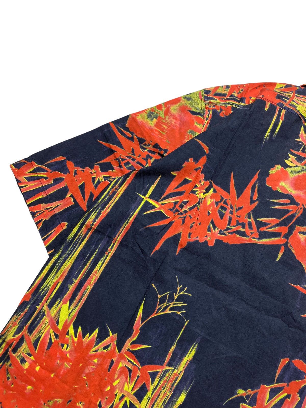 Diesel 2000s Diesel Punk - Thermal Bamboo Flower Button Shirt Size US M / EU 48-50 / 2 - 6 Thumbnail