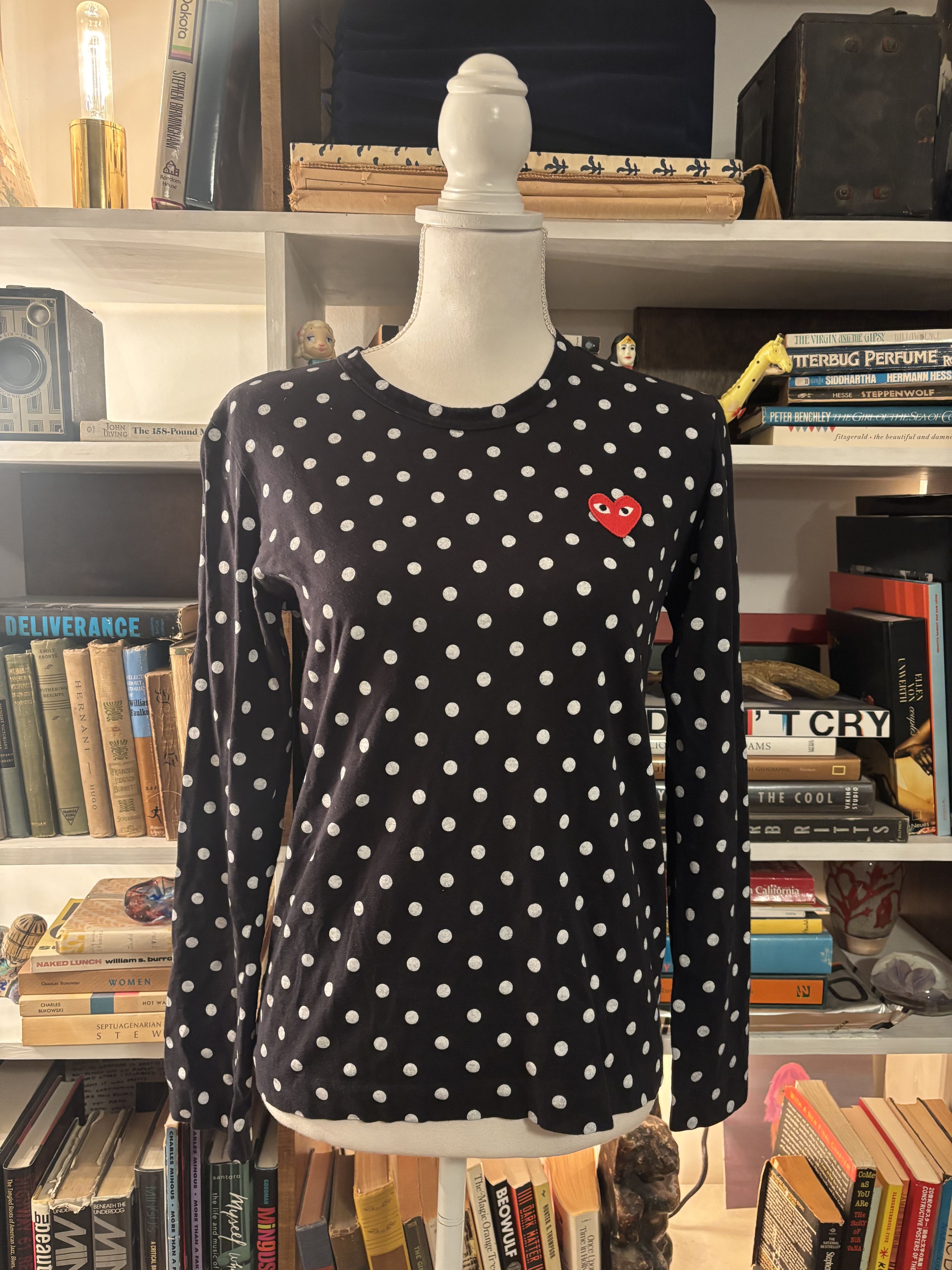 Comme des Garcons PLAY Comme Des Garcons Play Polka Dot Long Sleeve Size L / US 10 / IT 46 - 1 Thumbnail