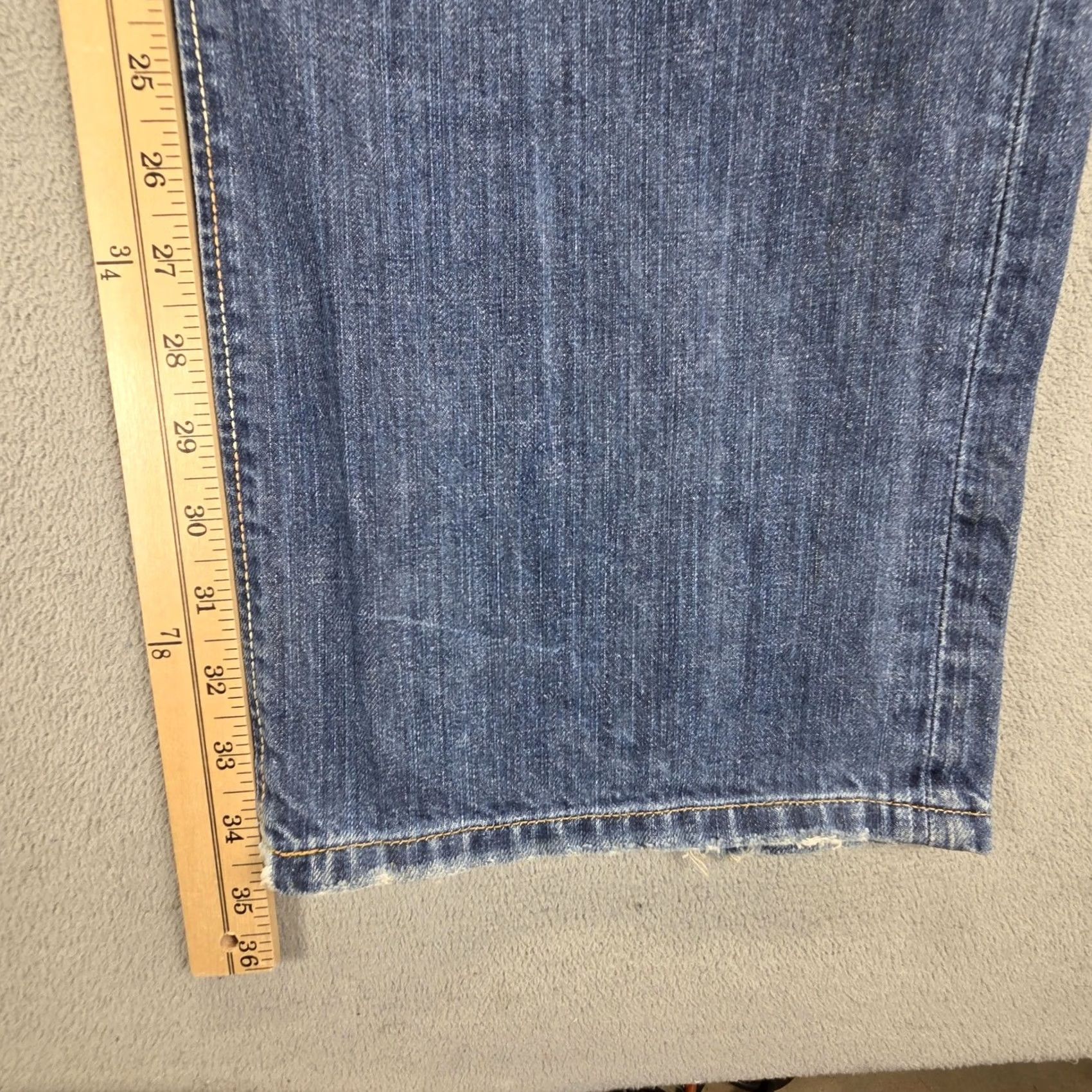 Diesel Diesel Jeans Mens 36x34 Blue Kuratt Relaxed Straight Button Fly Made Italy 0082H Size US 36 / EU 52 - 4 Thumbnail