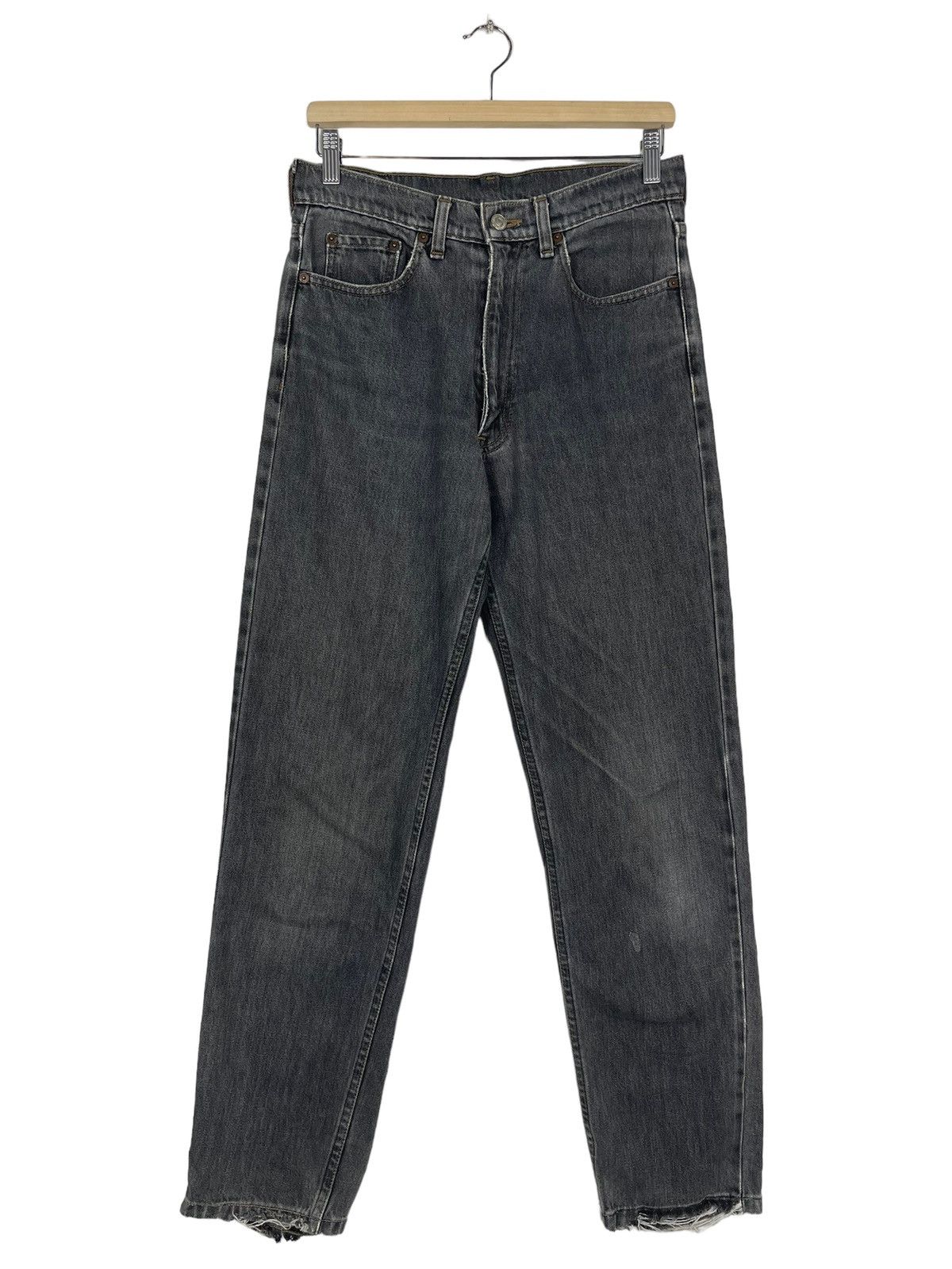 Levi's × Levi's Vintage Clothing Vintage Levis Black Distressed Denim Zipper Fly Size US 30 / EU 46 - 1 Thumbnail