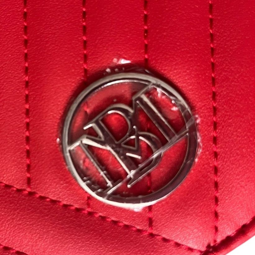 Badgley Mischka Badgley Mischka Quilted Crossbody Bag Red Vegan Leather Size ONE SIZE - 11 Thumbnail