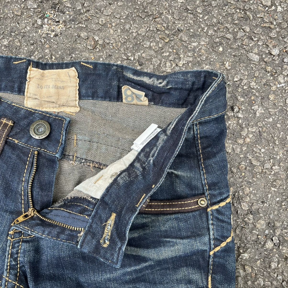 Hysteric Glamour Yoshitomo Nara Lolita Jeans Rusty Indigo Faded Denim Size 28" / US 6 / IT 42 - 7 Thumbnail