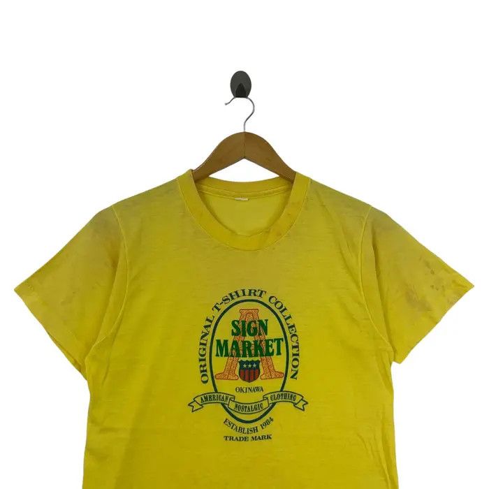 Vintage Vintage 80’ OKINAWA SIGN MARKET Collection Tee Shirt Size US XS / EU 42 / 0 - 2 Thumbnail